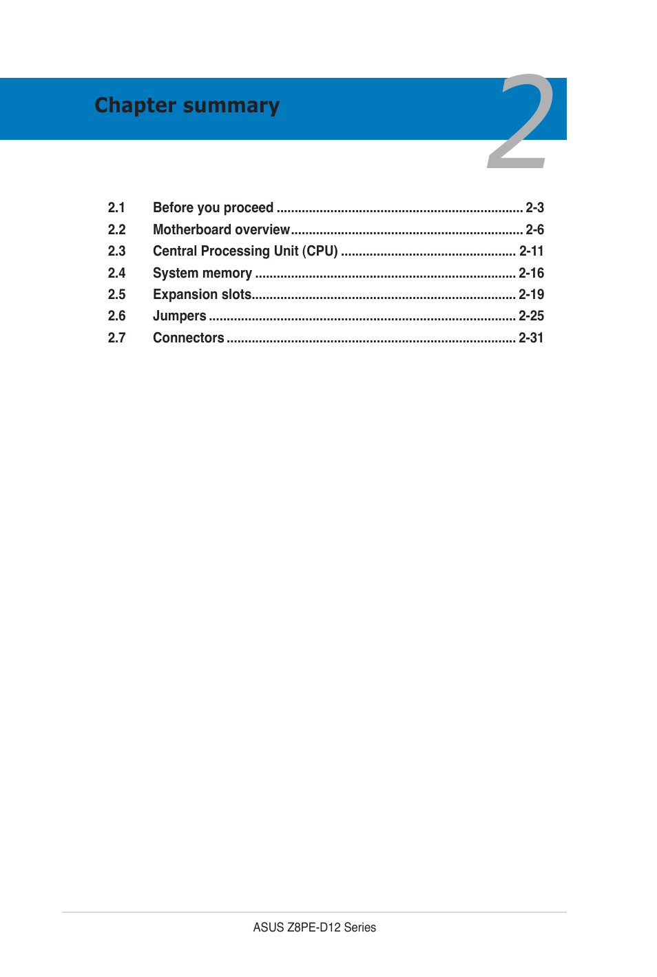 Asus Z8PE-D12 User Manual | Page 22 / 170