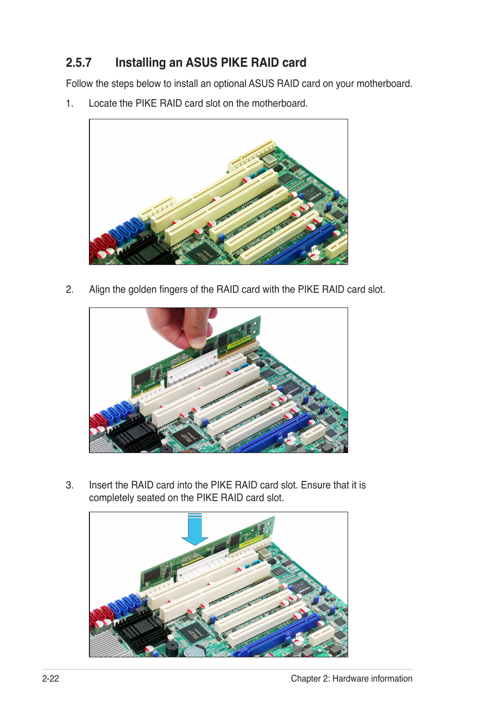 7 installing an asus pike raid card | Asus Z8PE-D12 User Manual | Page 42 / 170