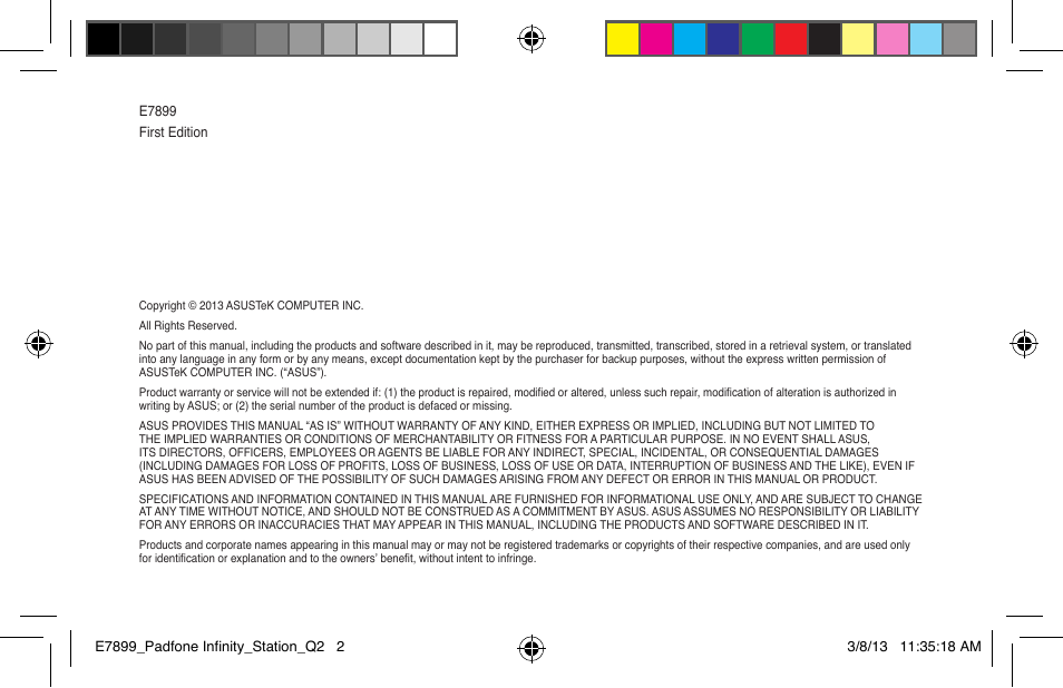 Asus PadFone Infinity User Manual | Page 2 / 12