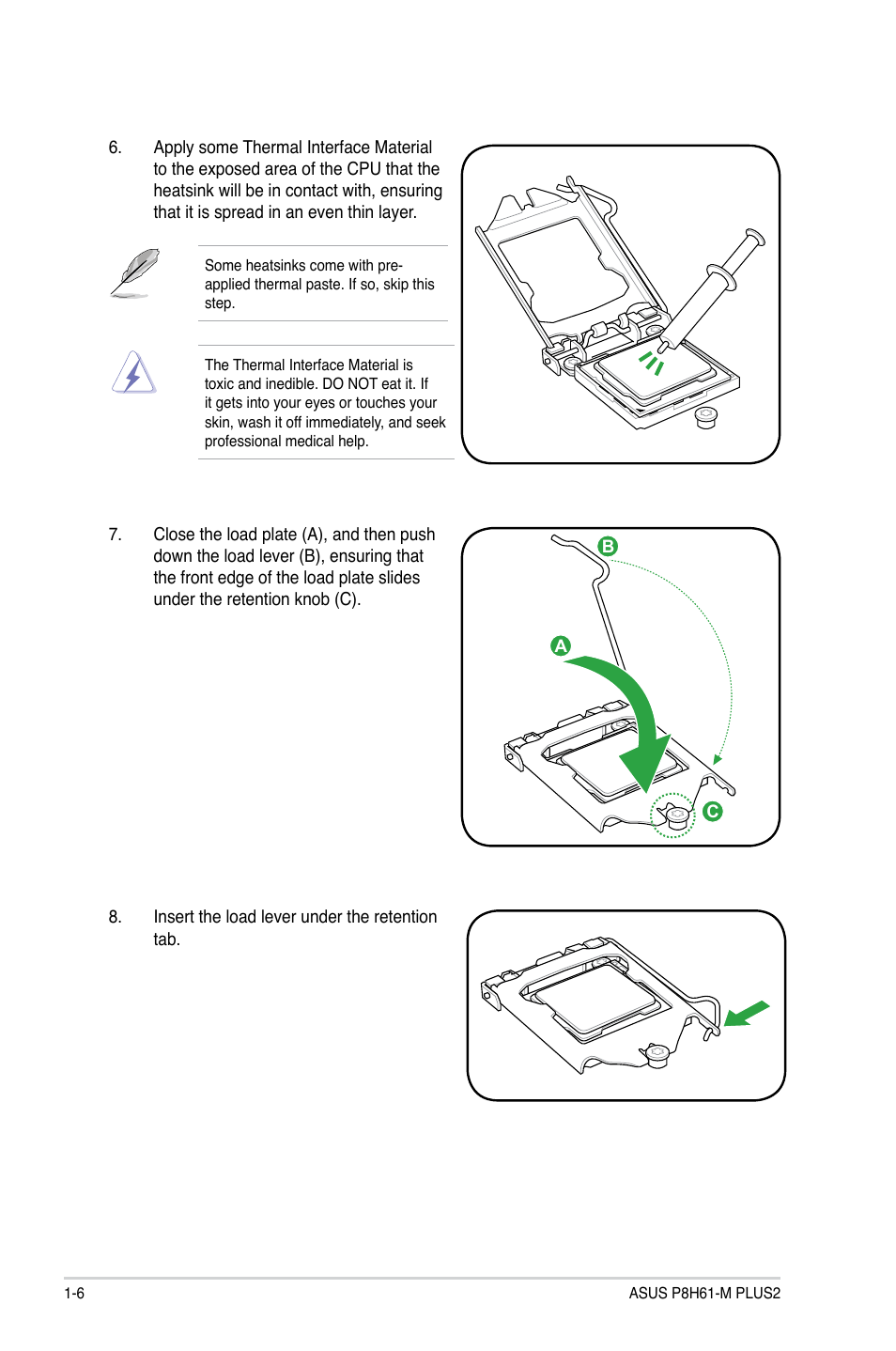 Asus P8H61-M PLUS2 User Manual | Page 16 / 60