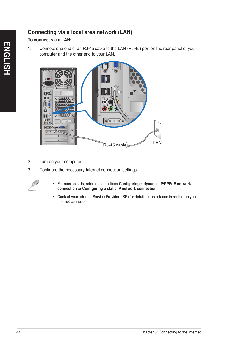 En gl is h en gl is h en gl is h en gl is h | Asus CM1740 User Manual | Page 44 / 70