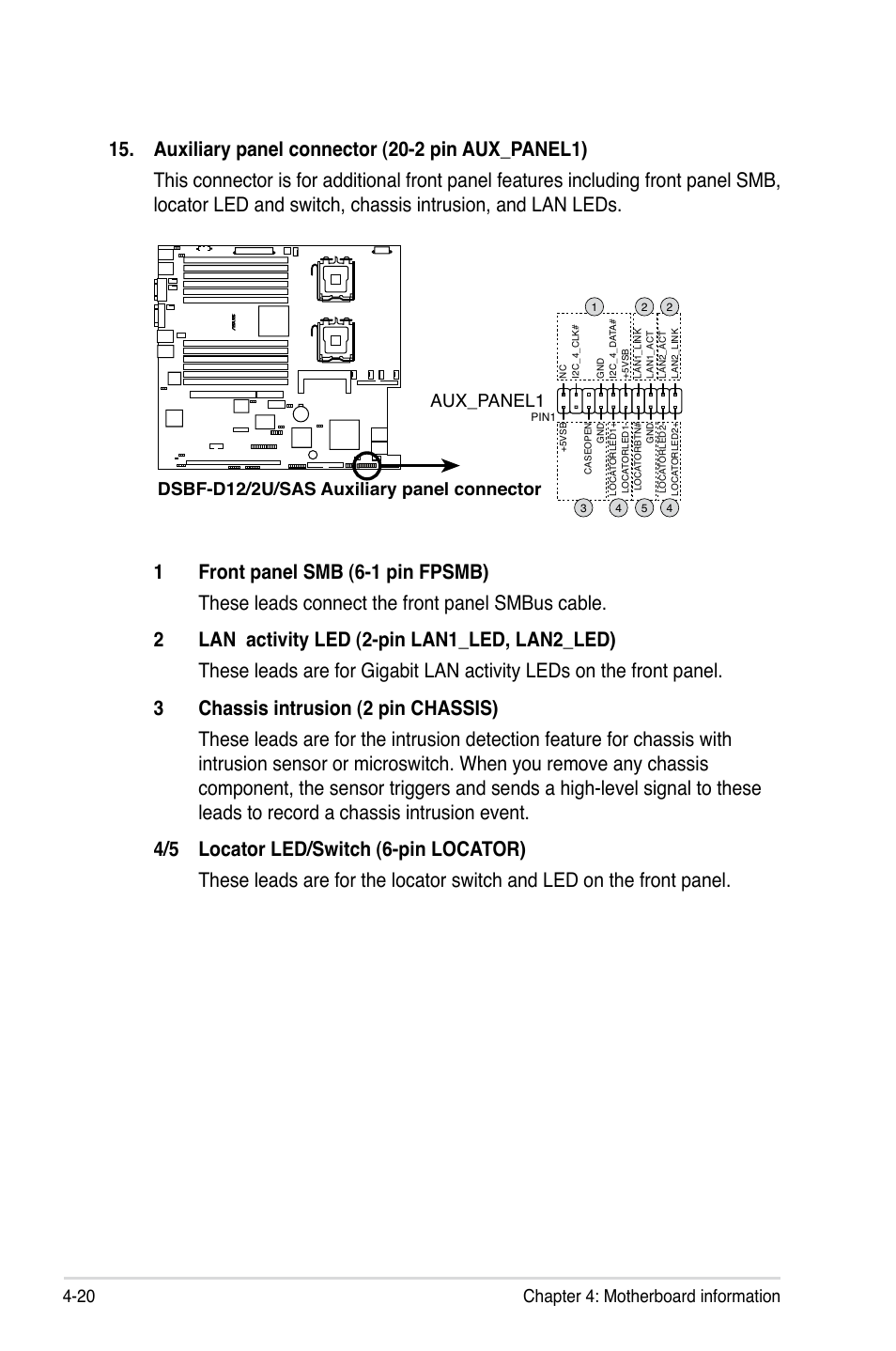 20 chapter 4: motherboard information | Asus RS260-E4/RX8 User Manual | Page 84 / 182