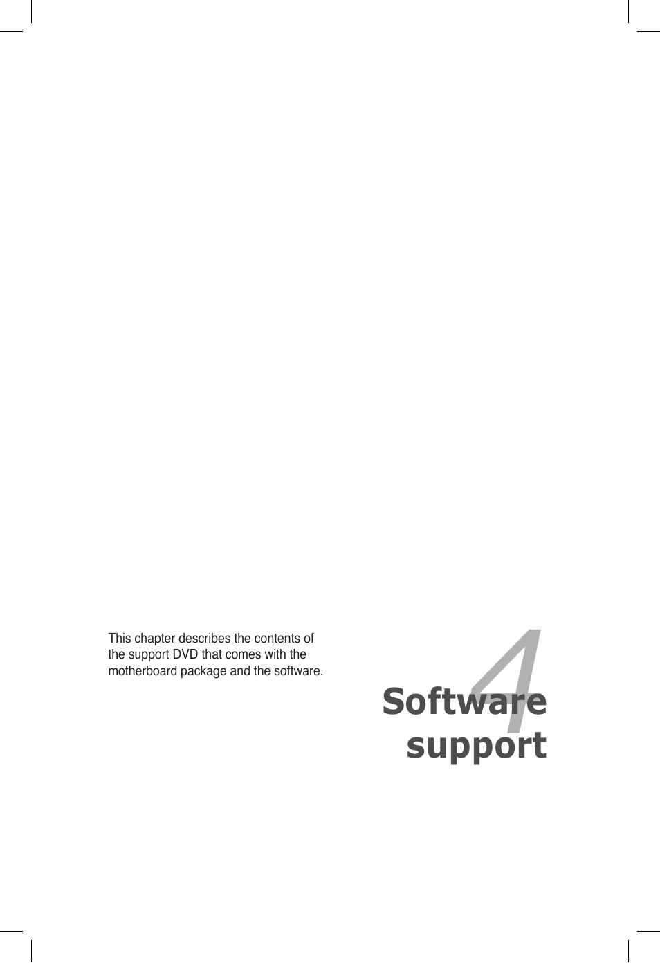 Chapter 4: software support, Chapter 4, Software support | Asus P6T6 WS Revolution User Manual | Page 107 / 184