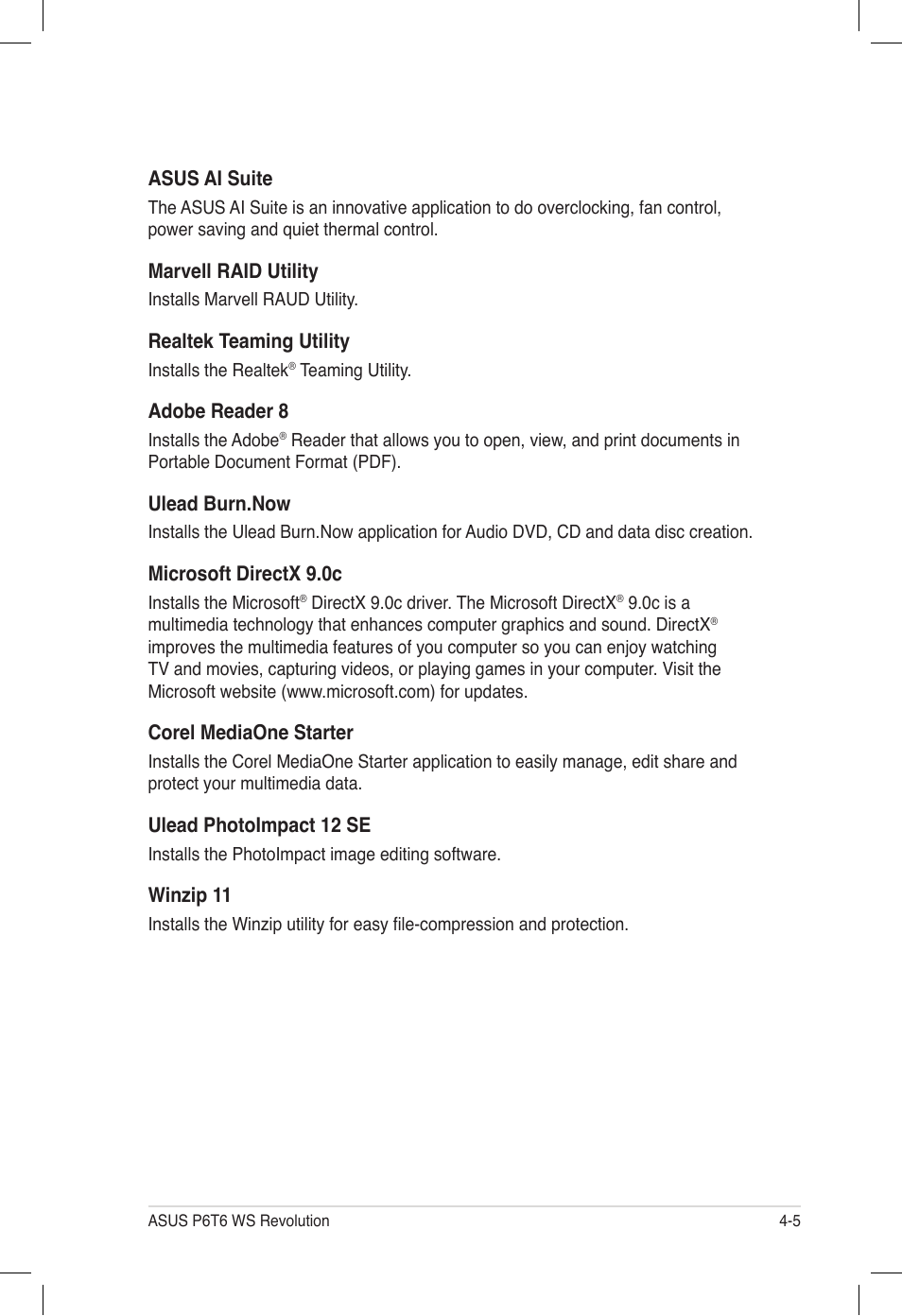 Asus P6T6 WS Revolution User Manual | Page 113 / 184