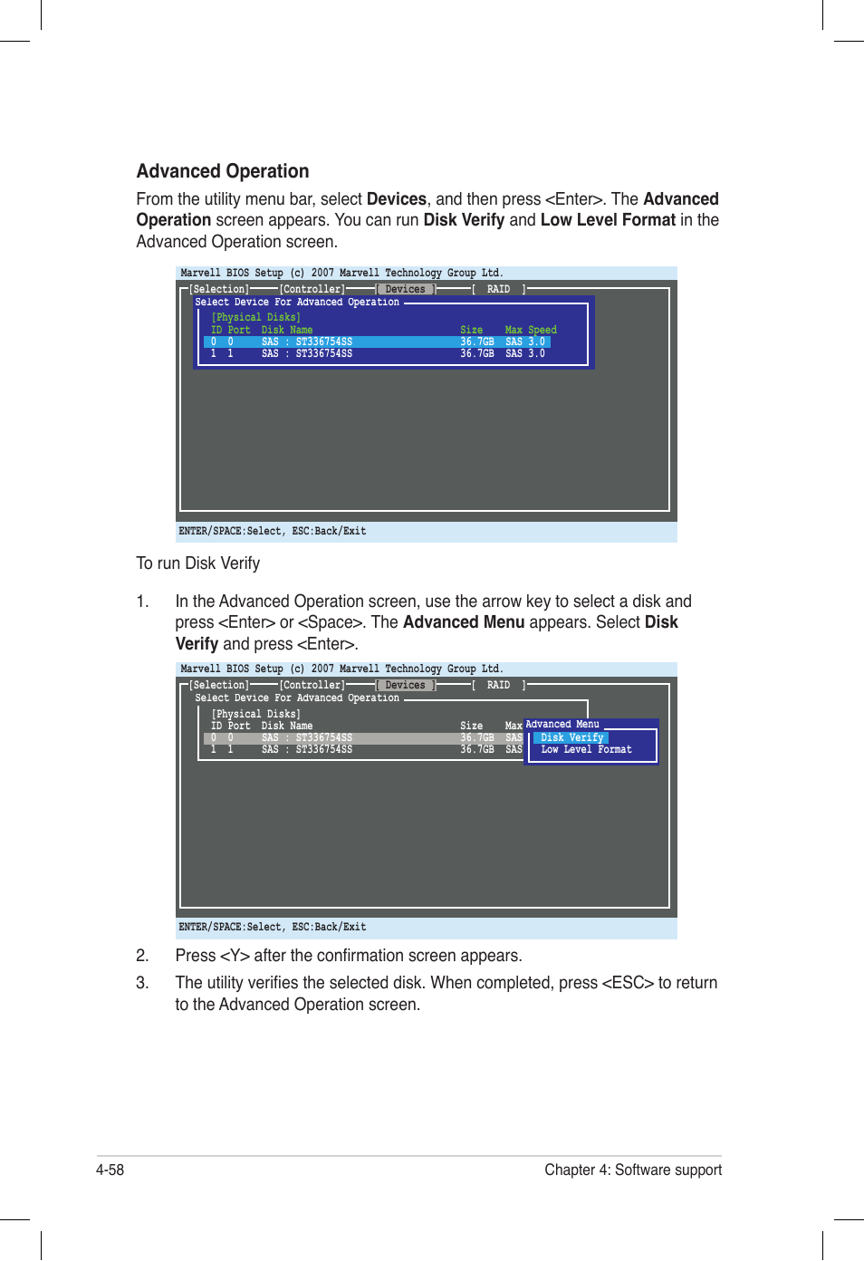 Advanced operation | Asus P6T6 WS Revolution User Manual | Page 166 / 184