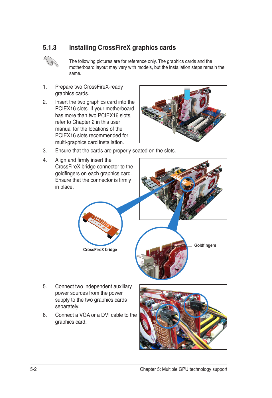 3 installing crossfirex graphics cards, Installing crossfirex graphics cards -2 | Asus P6T6 WS Revolution User Manual | Page 176 / 184