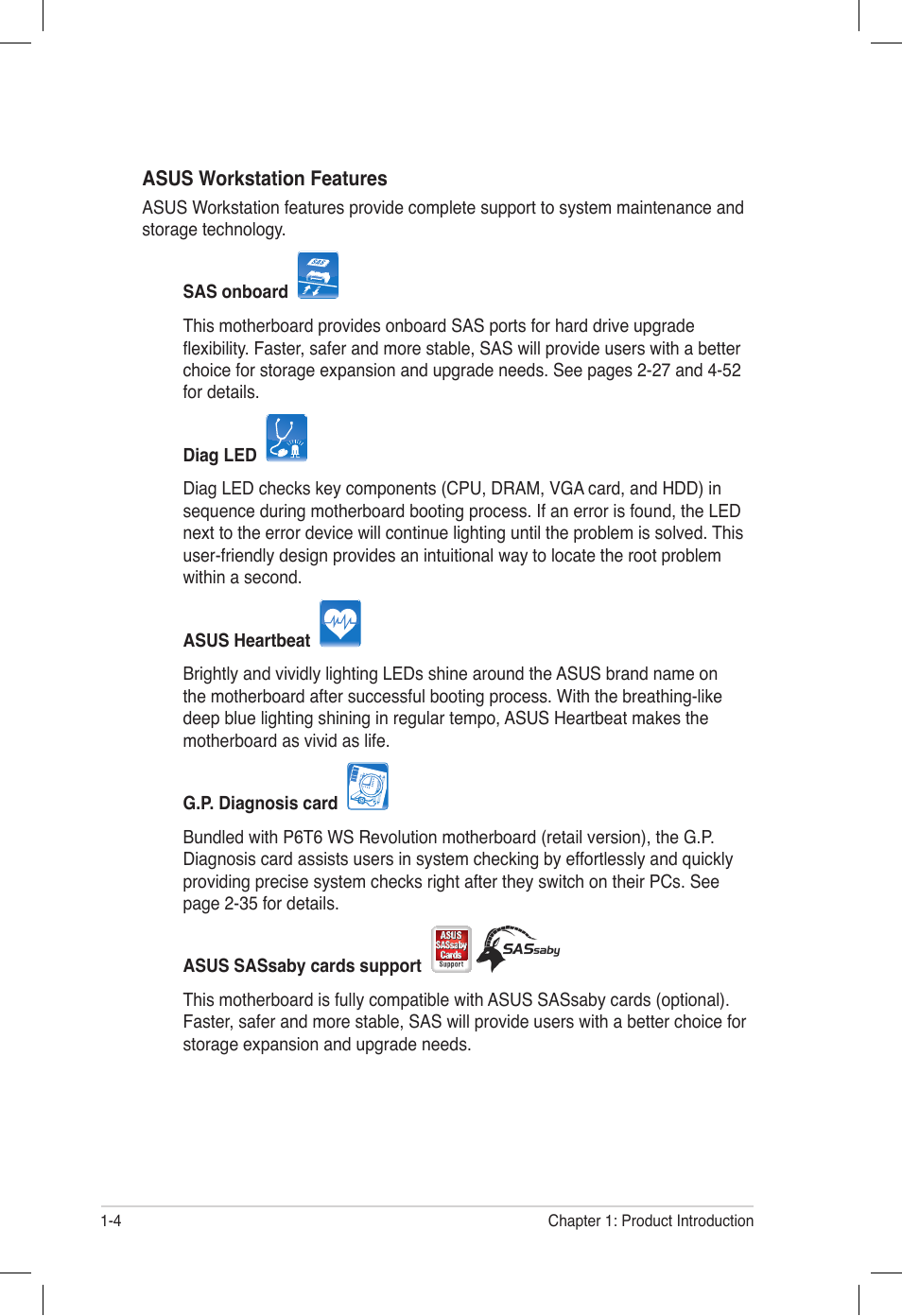 Asus P6T6 WS Revolution User Manual | Page 20 / 184