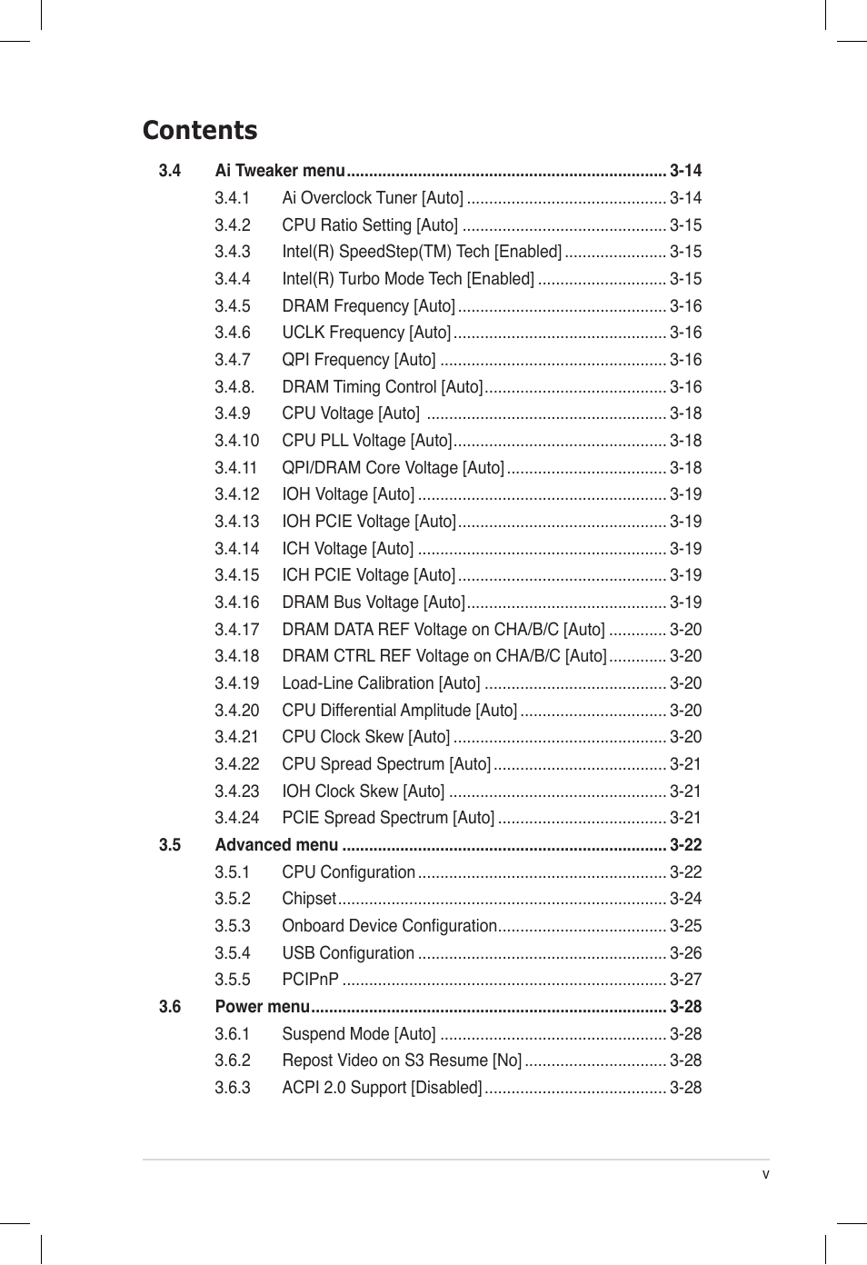 Asus P6T6 WS Revolution User Manual | Page 5 / 184