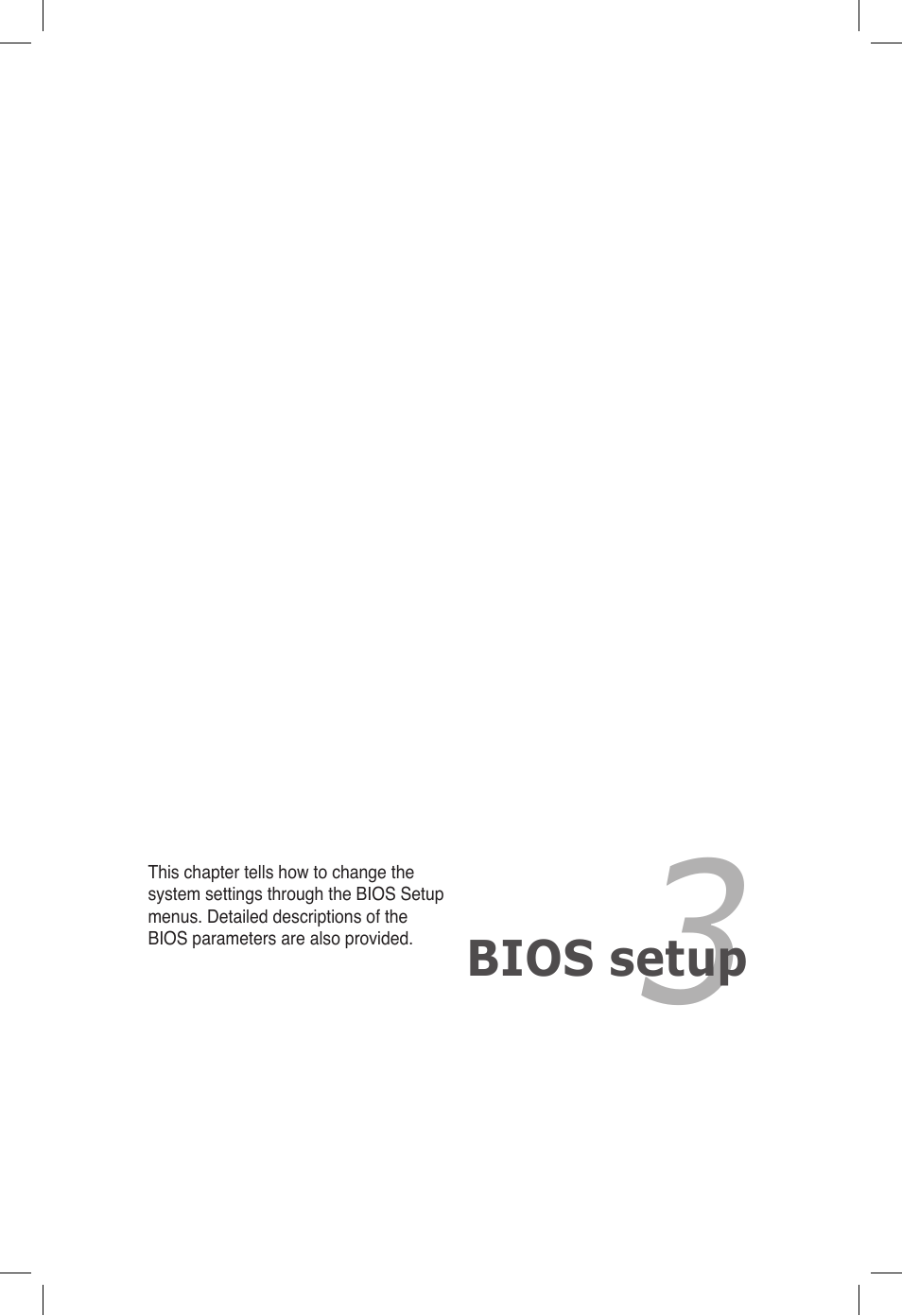 Chapter 3: bios setup, Chapter 3, Bios setup | Asus P6T6 WS Revolution User Manual | Page 65 / 184