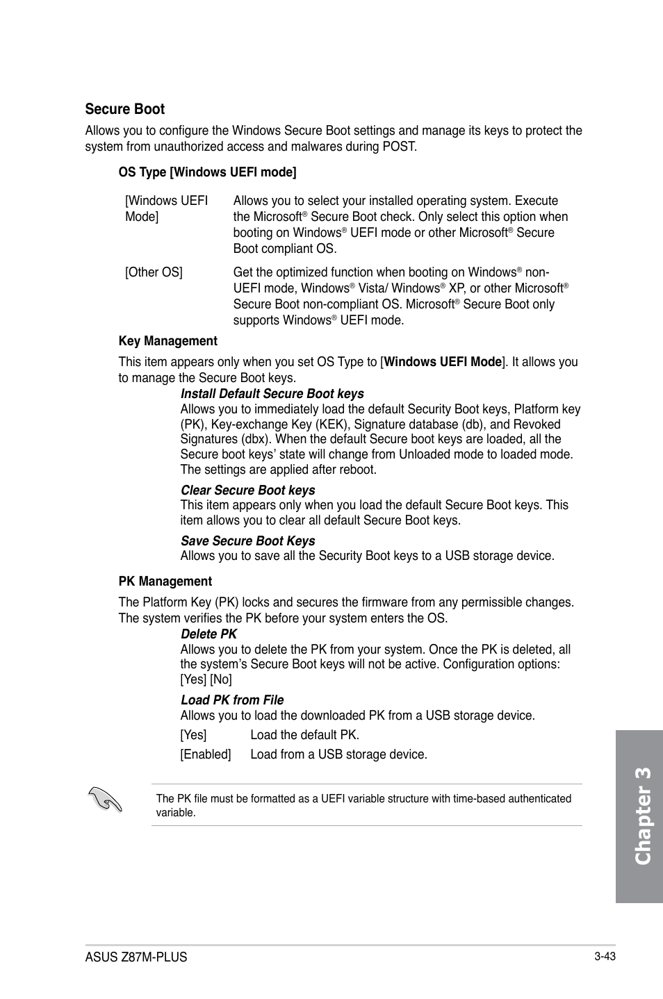 Chapter 3 | Asus Z87M-PLUS User Manual | Page 101 / 164