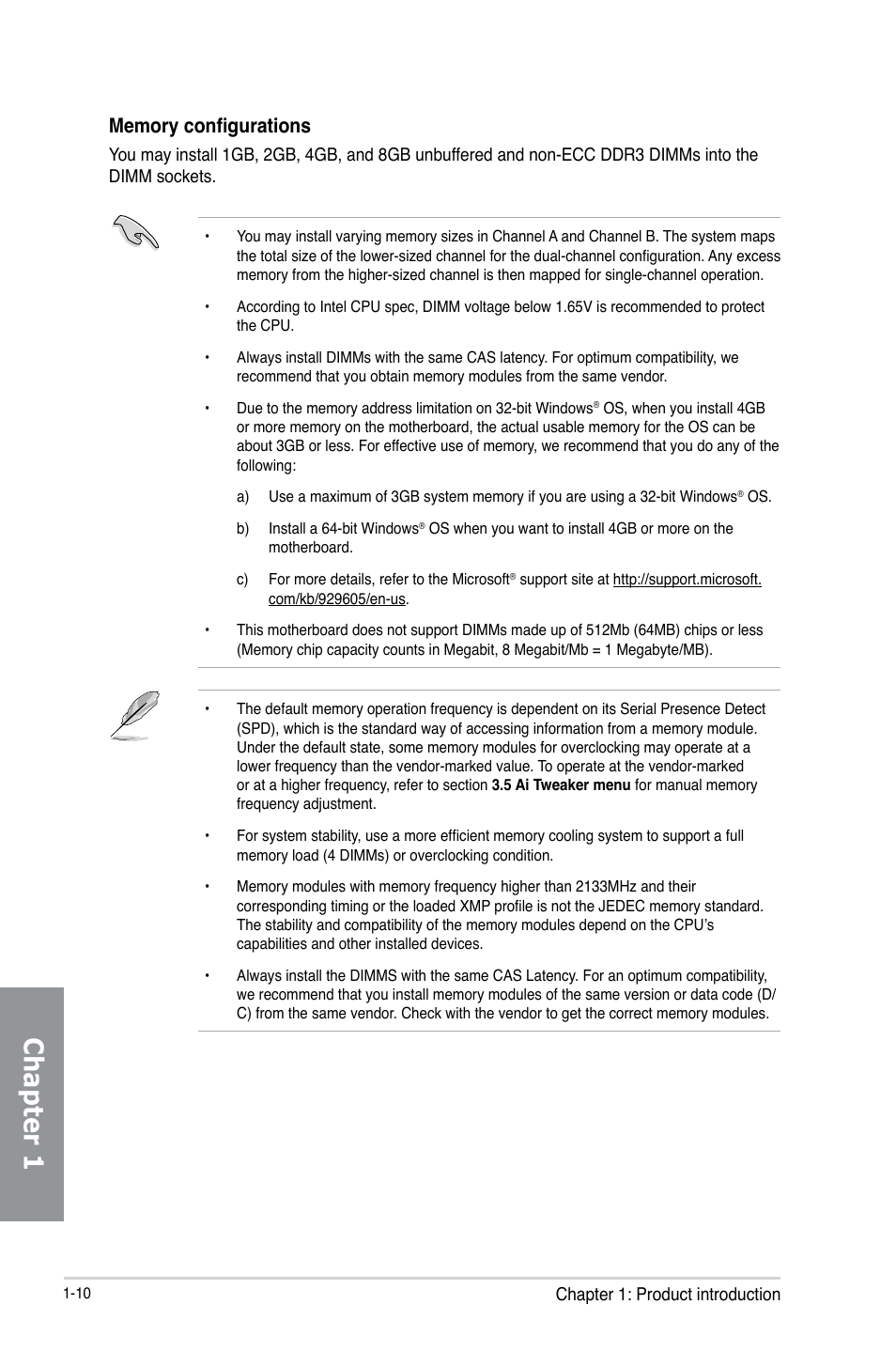 Chapter 1 | Asus Z87M-PLUS User Manual | Page 24 / 164