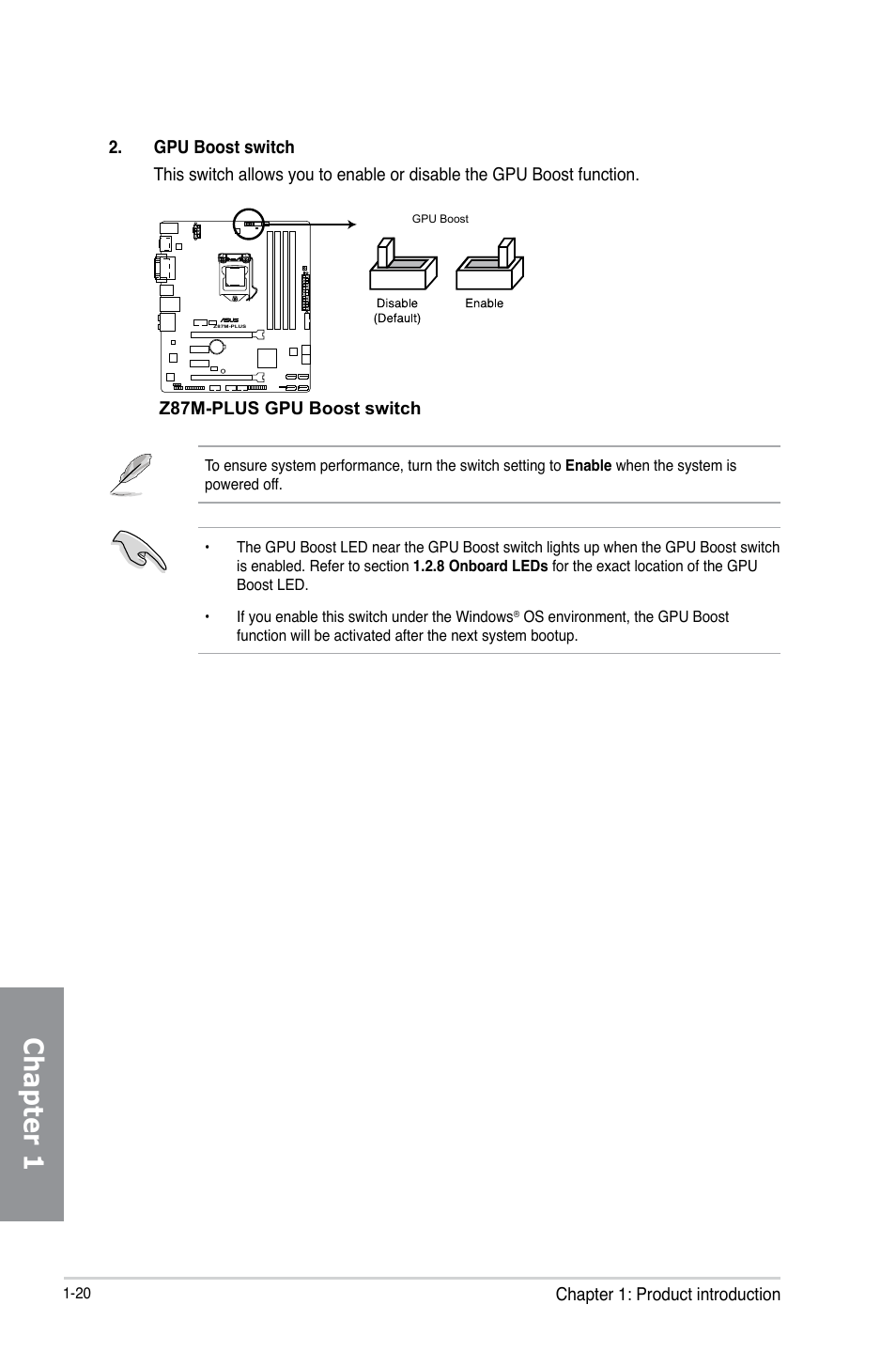 Chapter 1 | Asus Z87M-PLUS User Manual | Page 34 / 164