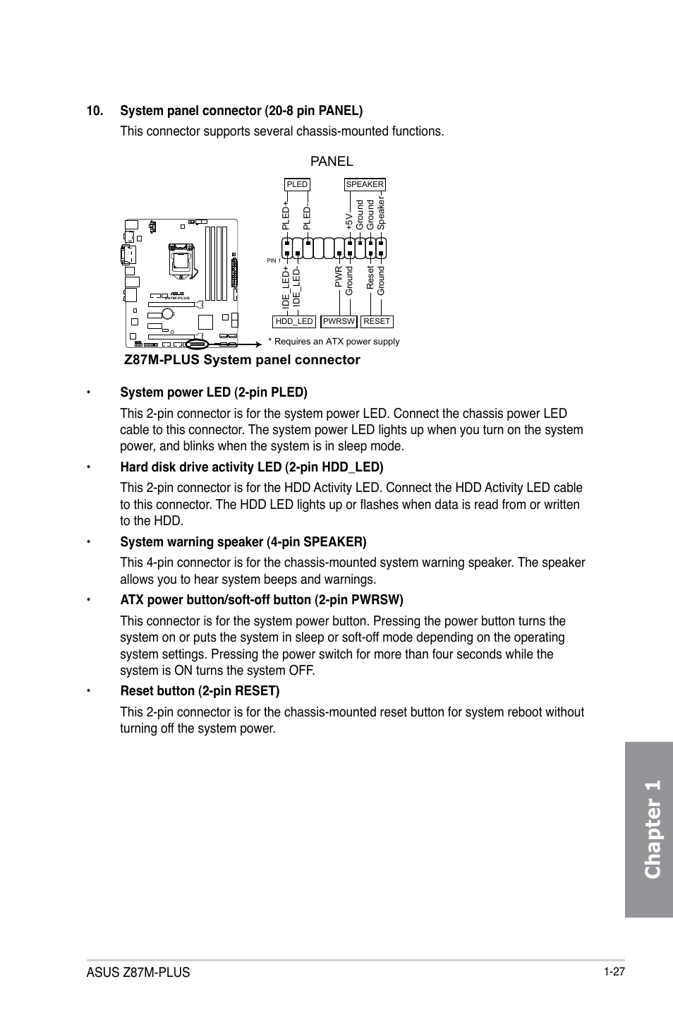 Chapter 1 | Asus Z87M-PLUS User Manual | Page 41 / 164