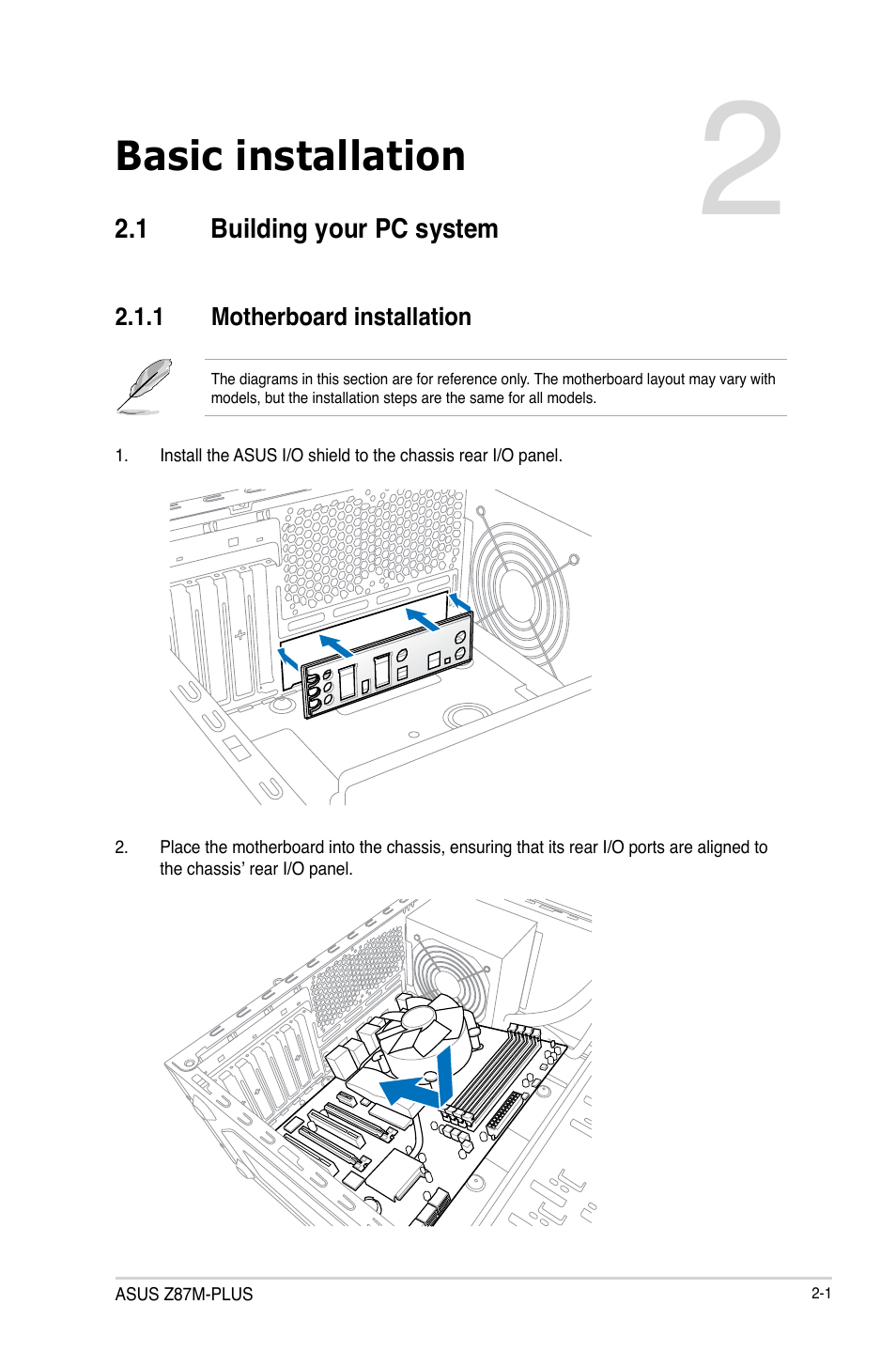 Basic installation | Asus Z87M-PLUS User Manual | Page 43 / 164