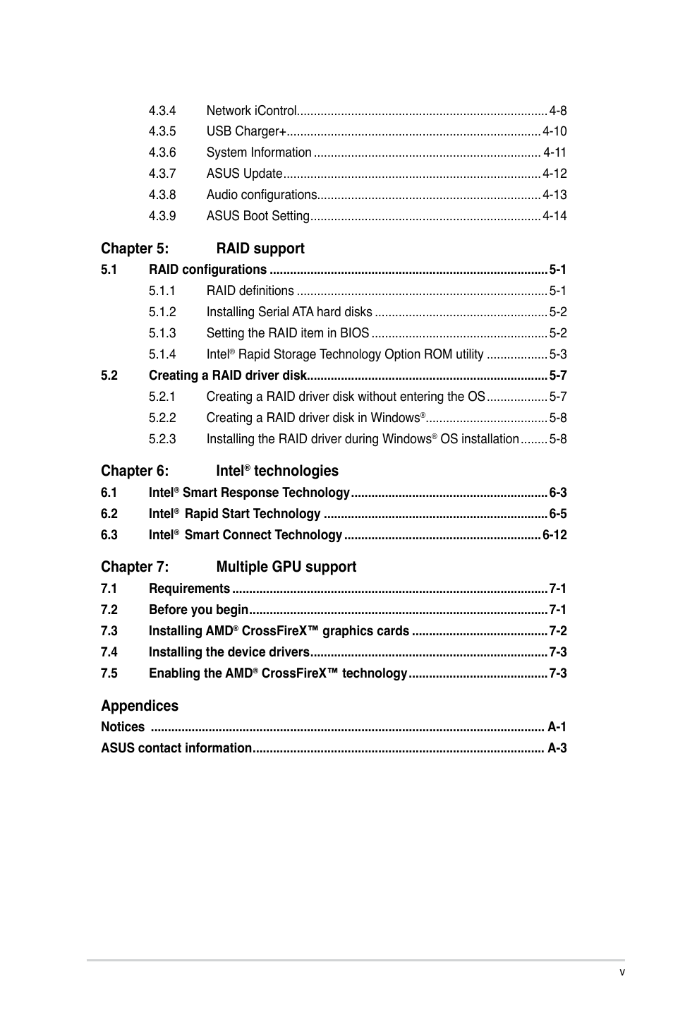 Asus Z87M-PLUS User Manual | Page 5 / 164