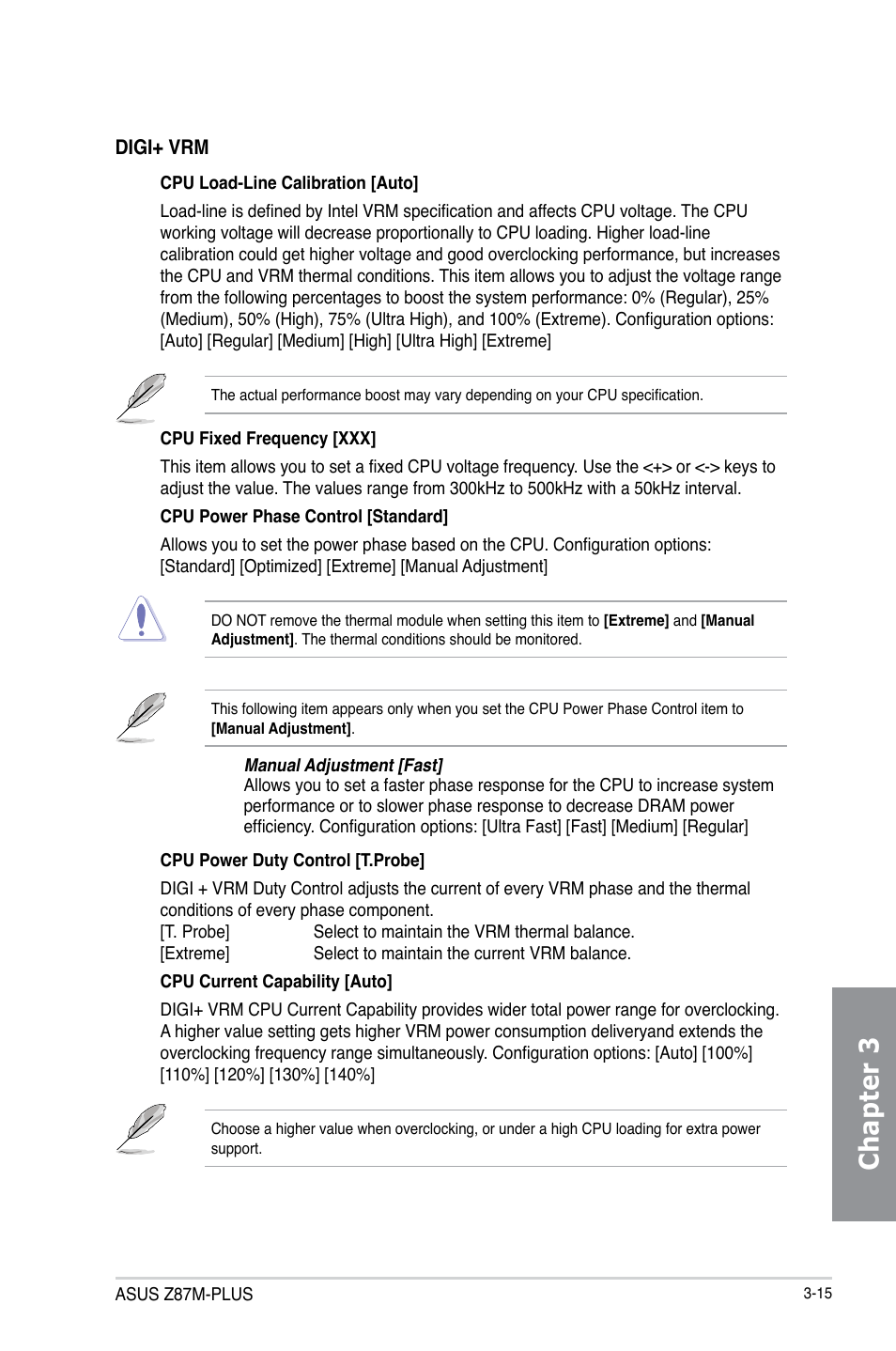 Chapter 3 | Asus Z87M-PLUS User Manual | Page 73 / 164