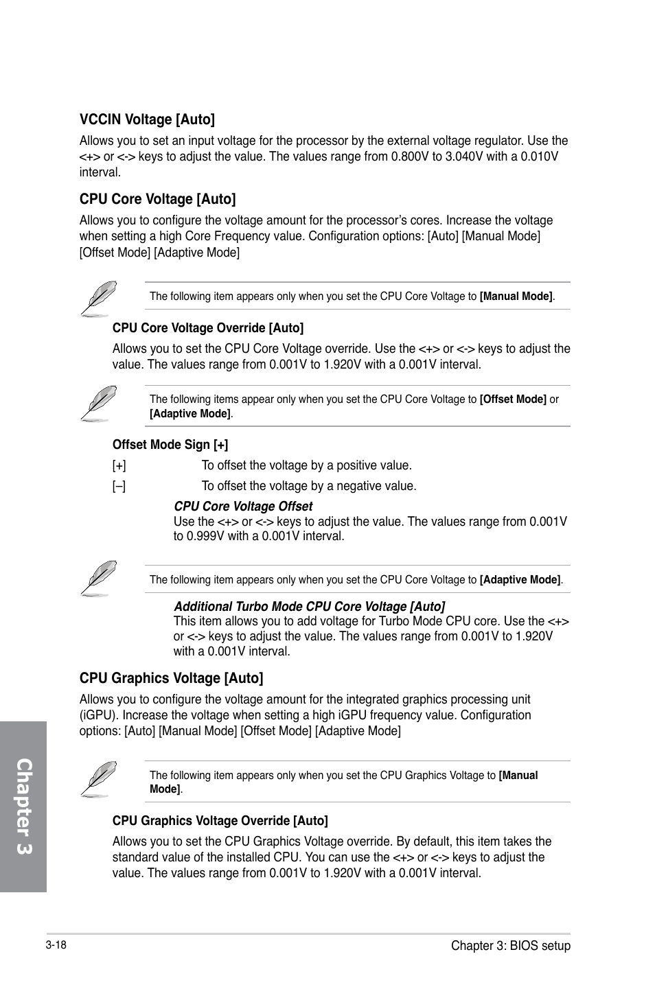 Chapter 3 | Asus Z87M-PLUS User Manual | Page 76 / 164