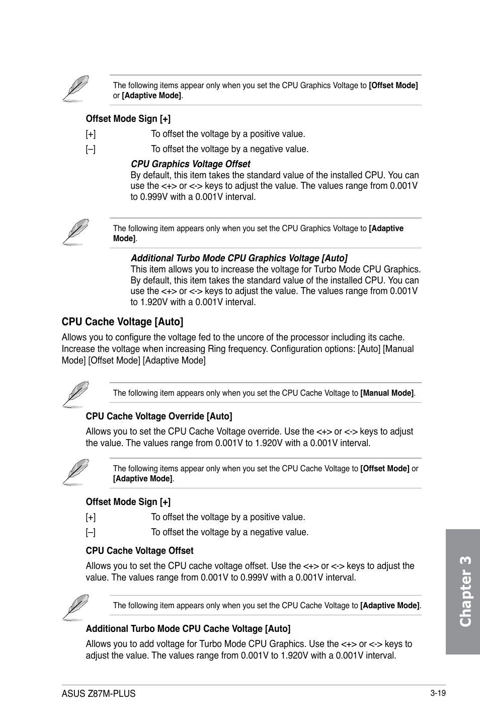 Chapter 3 | Asus Z87M-PLUS User Manual | Page 77 / 164