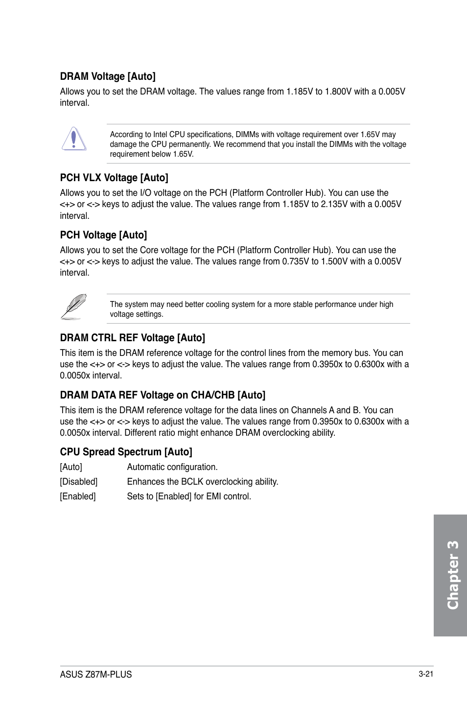 Chapter 3 | Asus Z87M-PLUS User Manual | Page 79 / 164