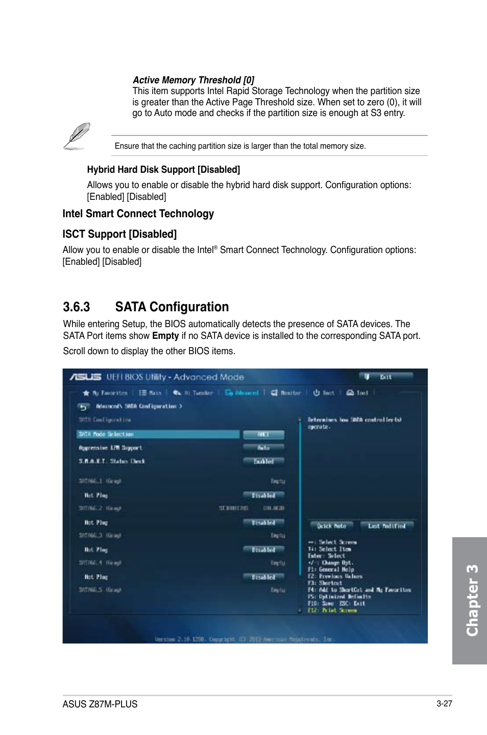 Chapter 3, 3 sata configuration | Asus Z87M-PLUS User Manual | Page 85 / 164