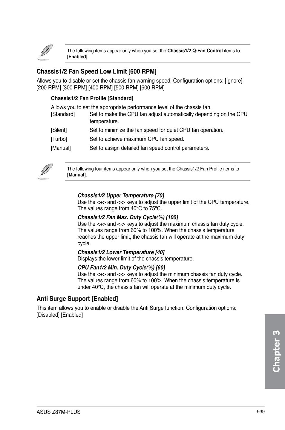 Chapter 3 | Asus Z87M-PLUS User Manual | Page 97 / 164