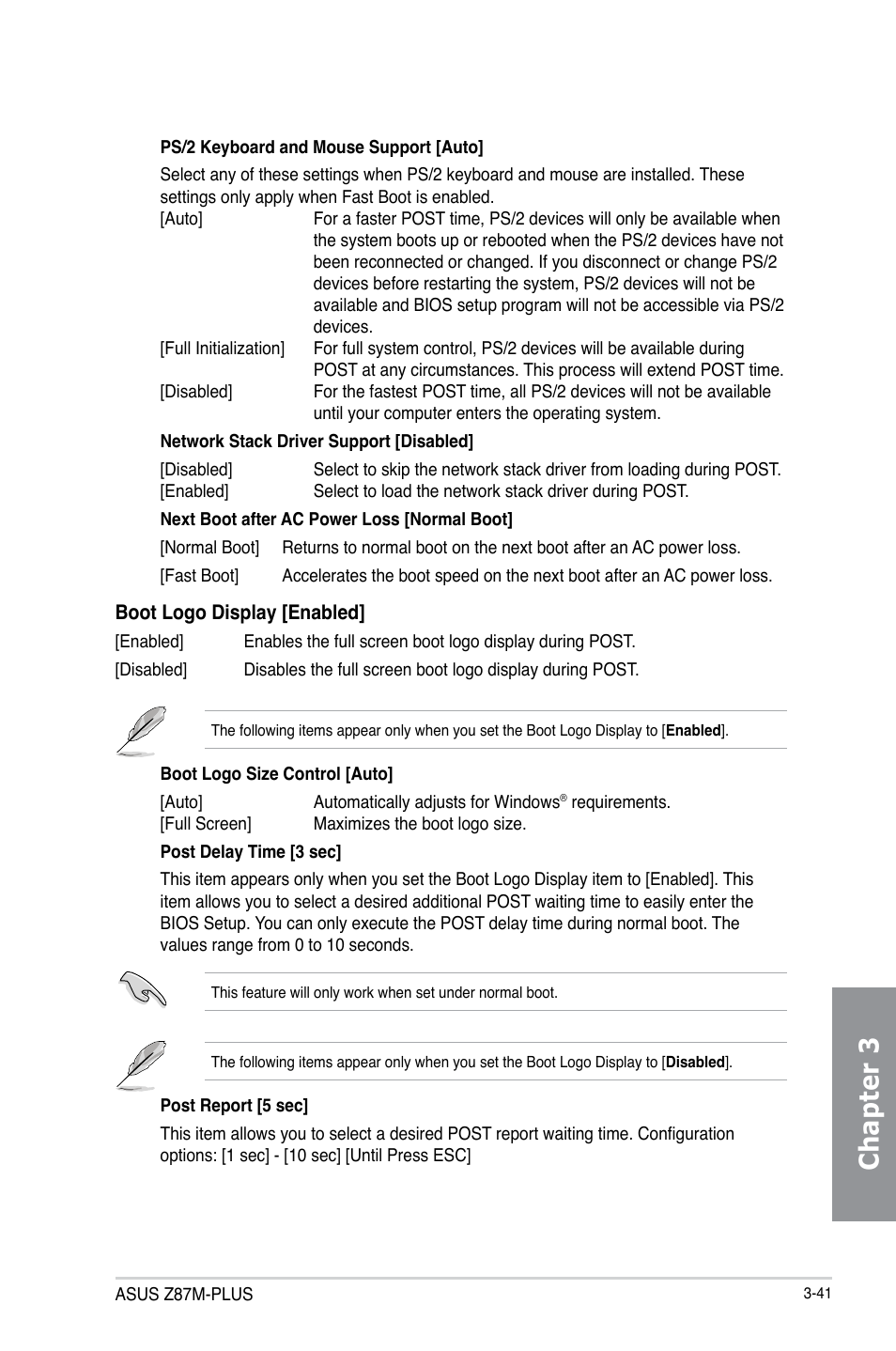 Chapter 3 | Asus Z87M-PLUS User Manual | Page 99 / 164