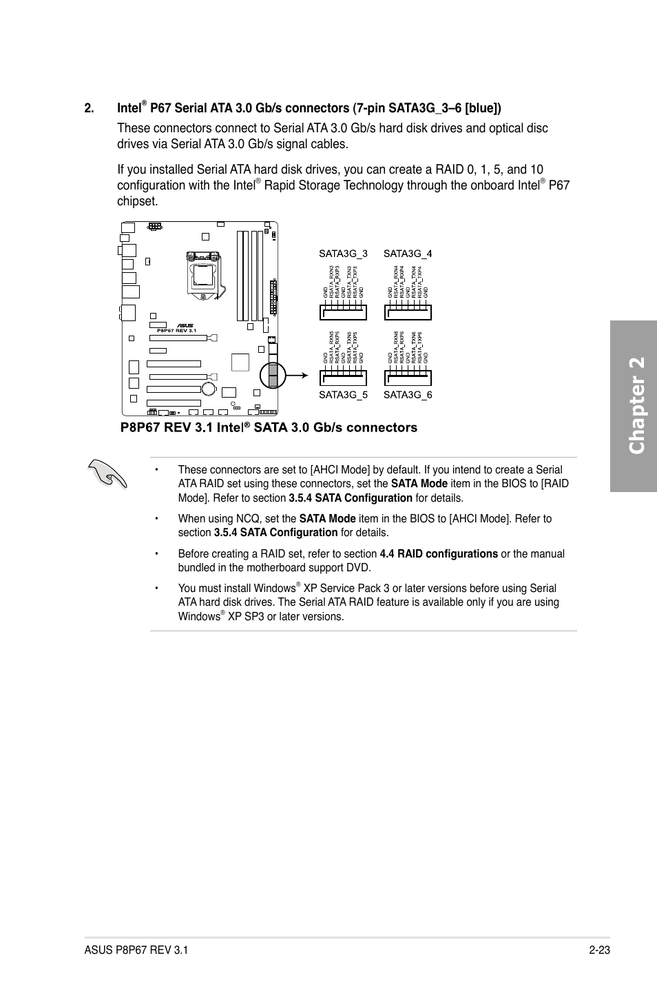 Chapter 2 | Asus P8P67 (REV 3.1) User Manual | Page 41 / 136