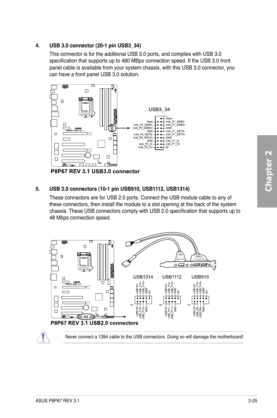 Chapter 2 | Asus P8P67 (REV 3.1) User Manual | Page 43 / 136