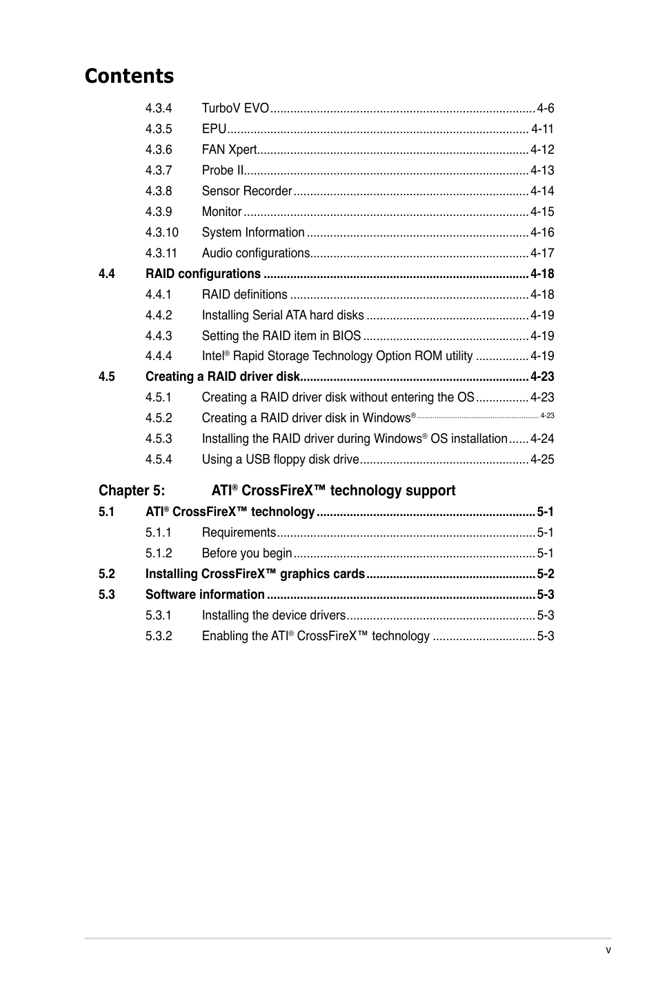 Asus P8P67 (REV 3.1) User Manual | Page 5 / 136