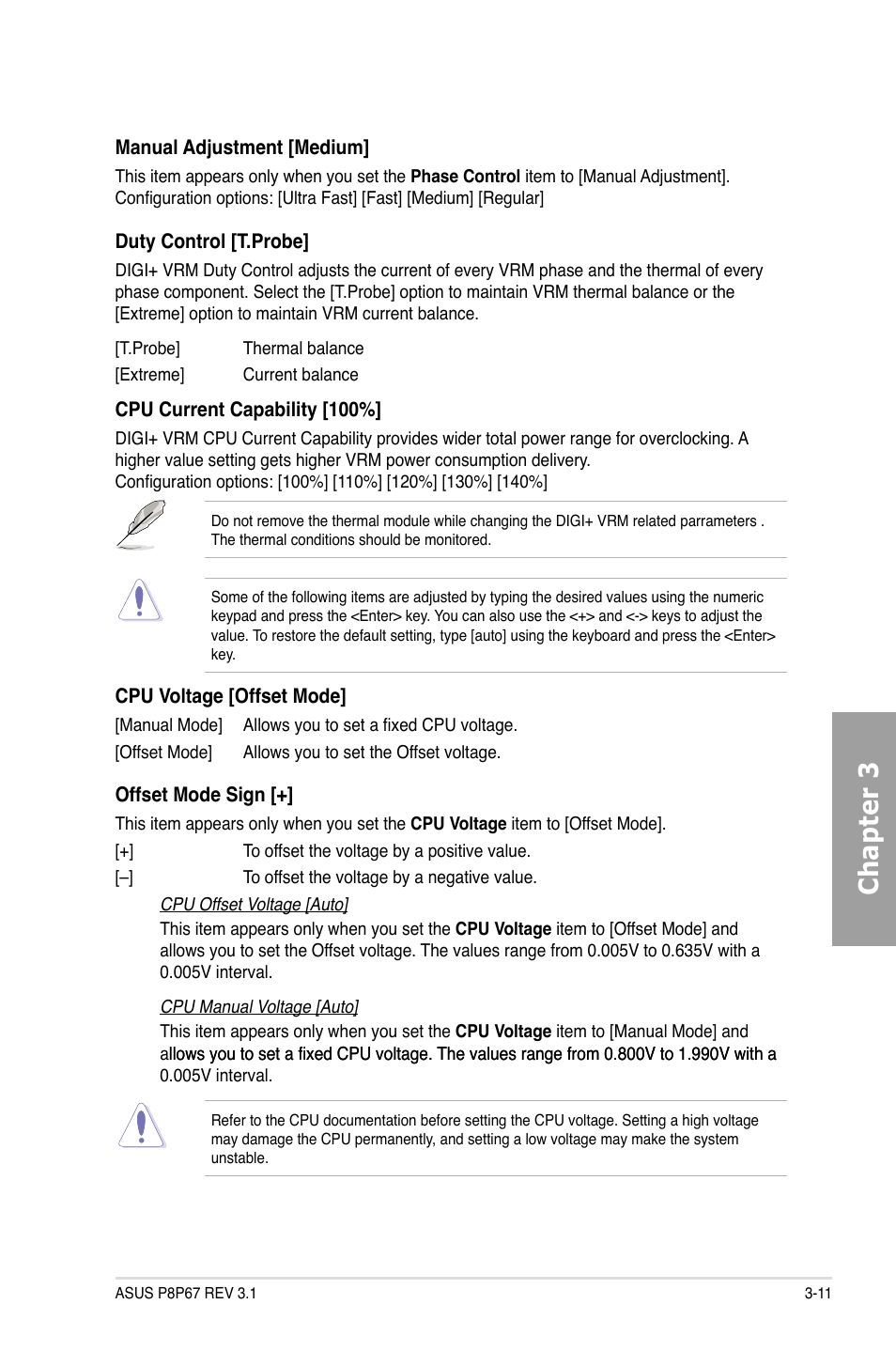 Chapter 3 | Asus P8P67 (REV 3.1) User Manual | Page 77 / 136