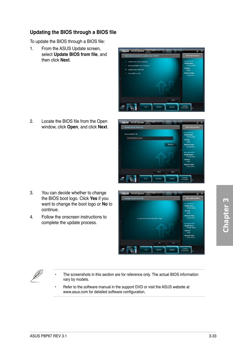 Chapter 3 | Asus P8P67 (REV 3.1) User Manual | Page 99 / 136