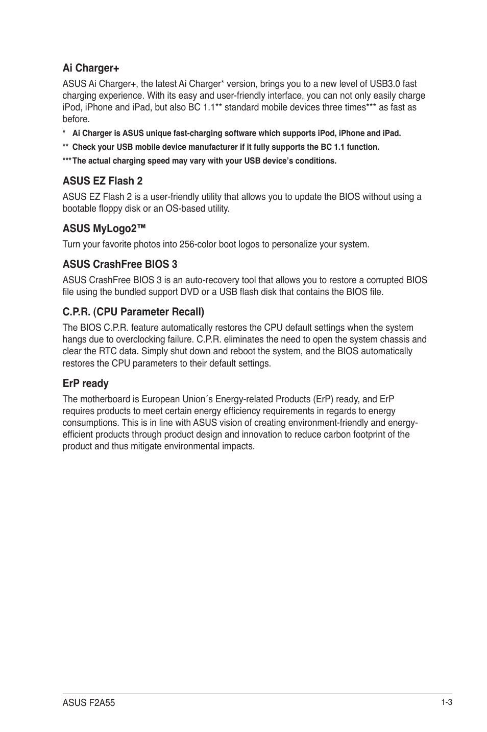 Asus F2A55 User Manual | Page 15 / 82