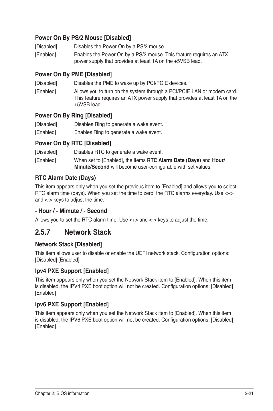 7 network stack, Network stack -21 | Asus F2A55 User Manual | Page 67 / 82