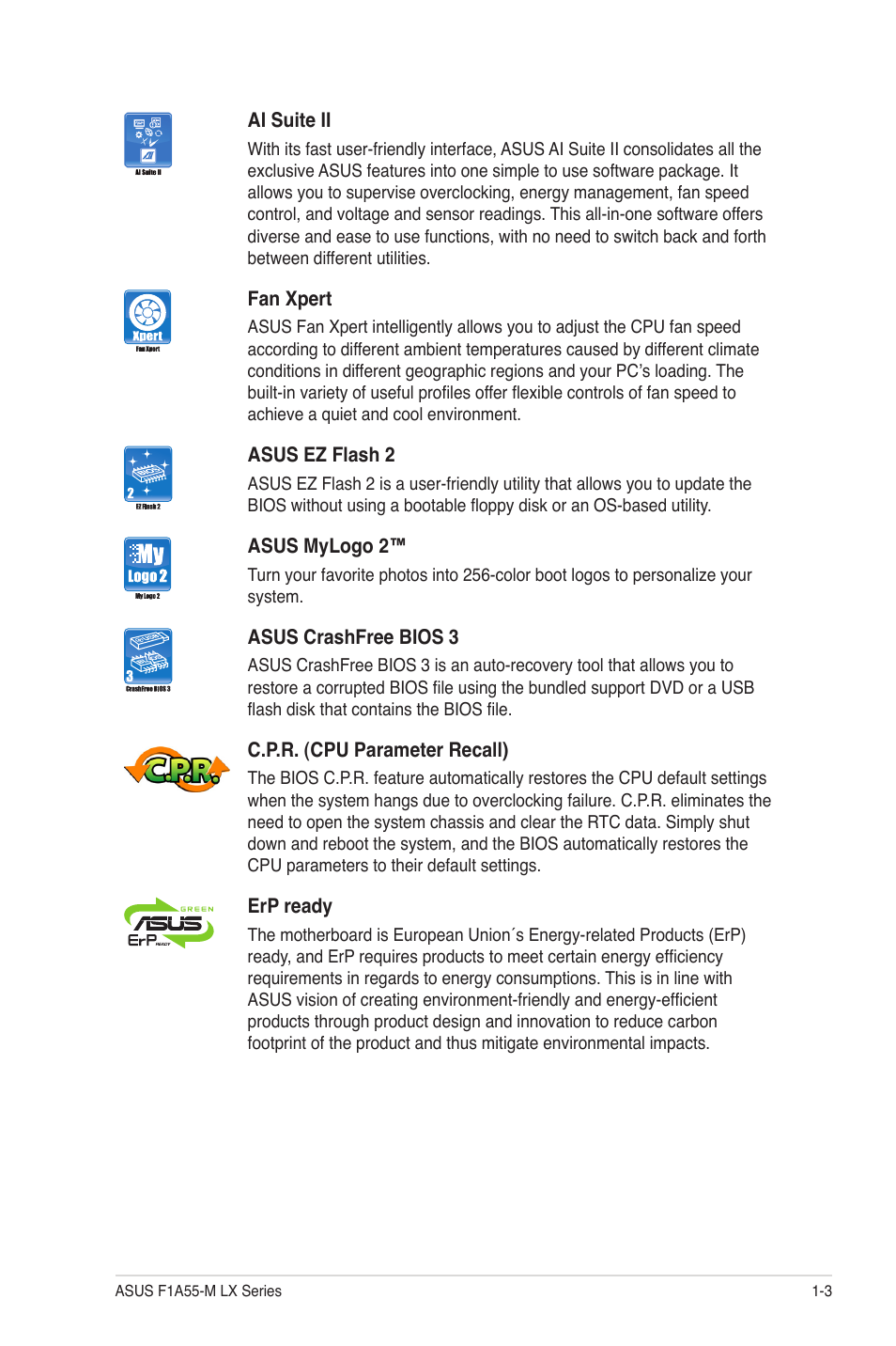 Asus F1A55-M LX PLUS User Manual | Page 15 / 70