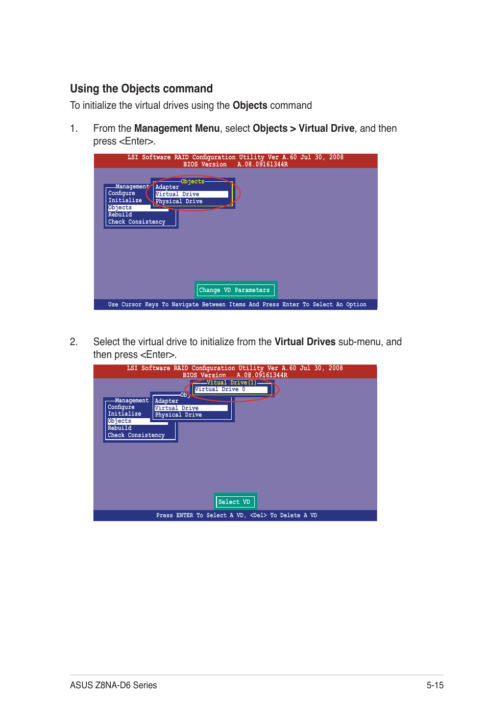 Using the objects command | Asus Z8NA-D6C User Manual | Page 117 / 168