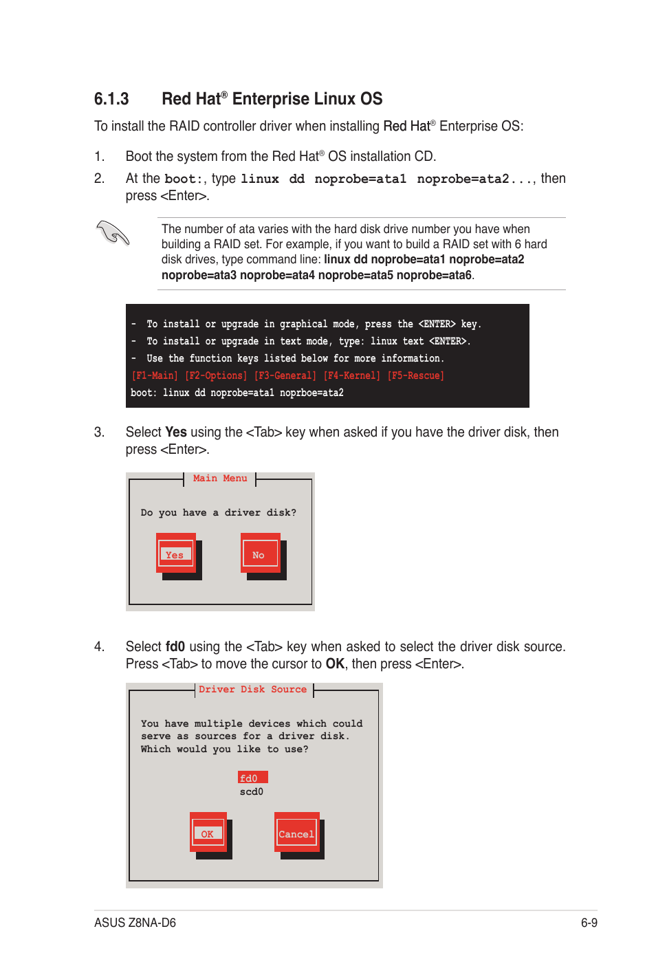 3 red hat, Enterprise linux os | Asus Z8NA-D6C User Manual | Page 145 / 168