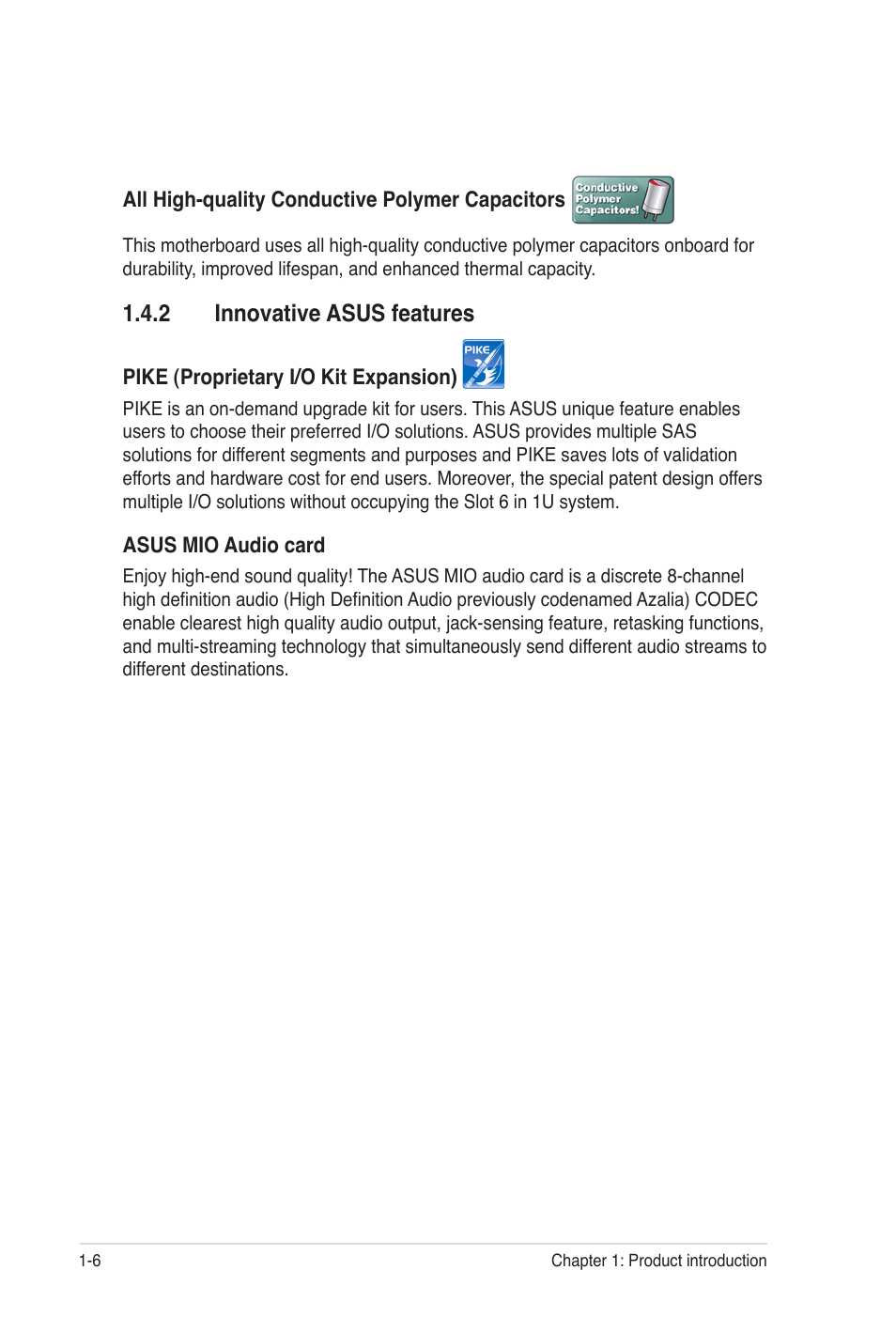 2 innovative asus features | Asus Z8NA-D6C User Manual | Page 20 / 168