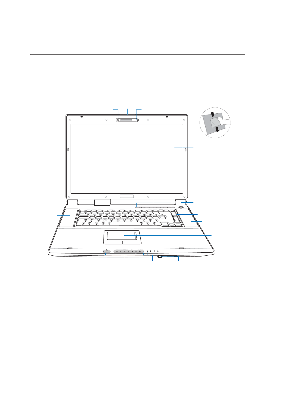 Top side, Knowing the parts | Asus Z83V User Manual | Page 12 / 74