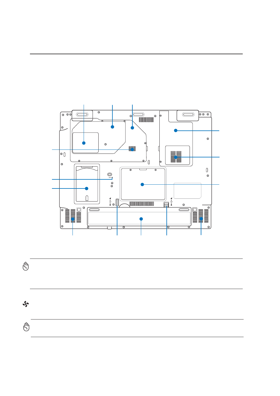 Bottom side, Knowing the parts, Air vents | Asus Z83V User Manual | Page 14 / 74