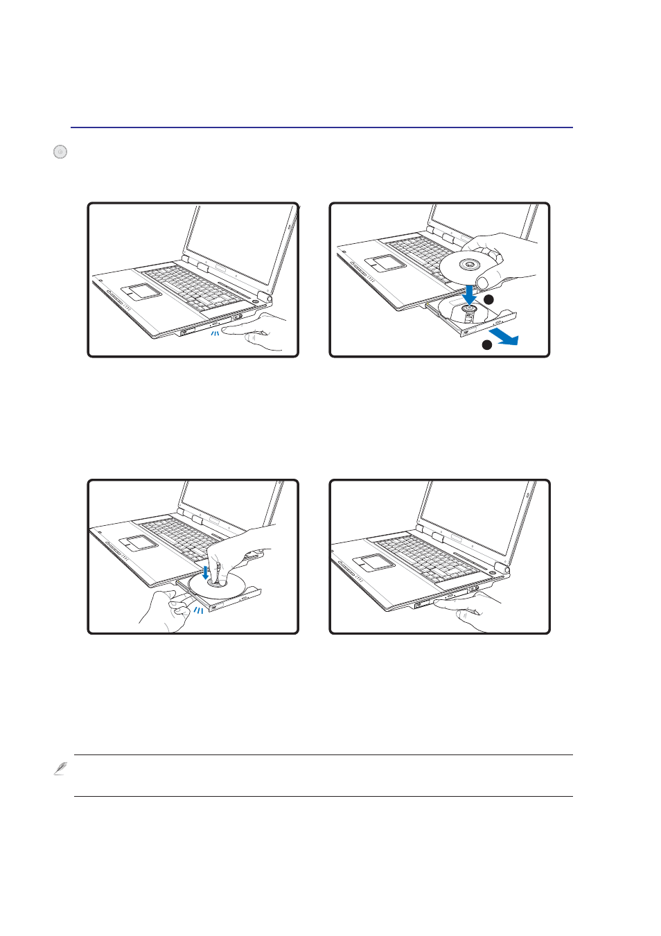 Optical drive | Asus Z83V User Manual | Page 40 / 74