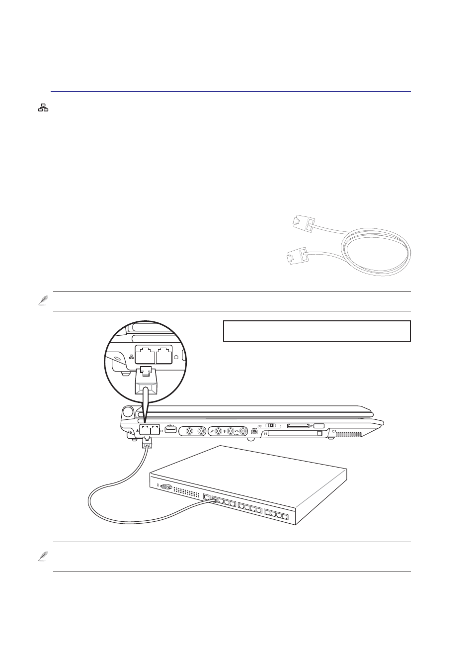 Network connection, Twisted-pair cable | Asus Z83V User Manual | Page 44 / 74