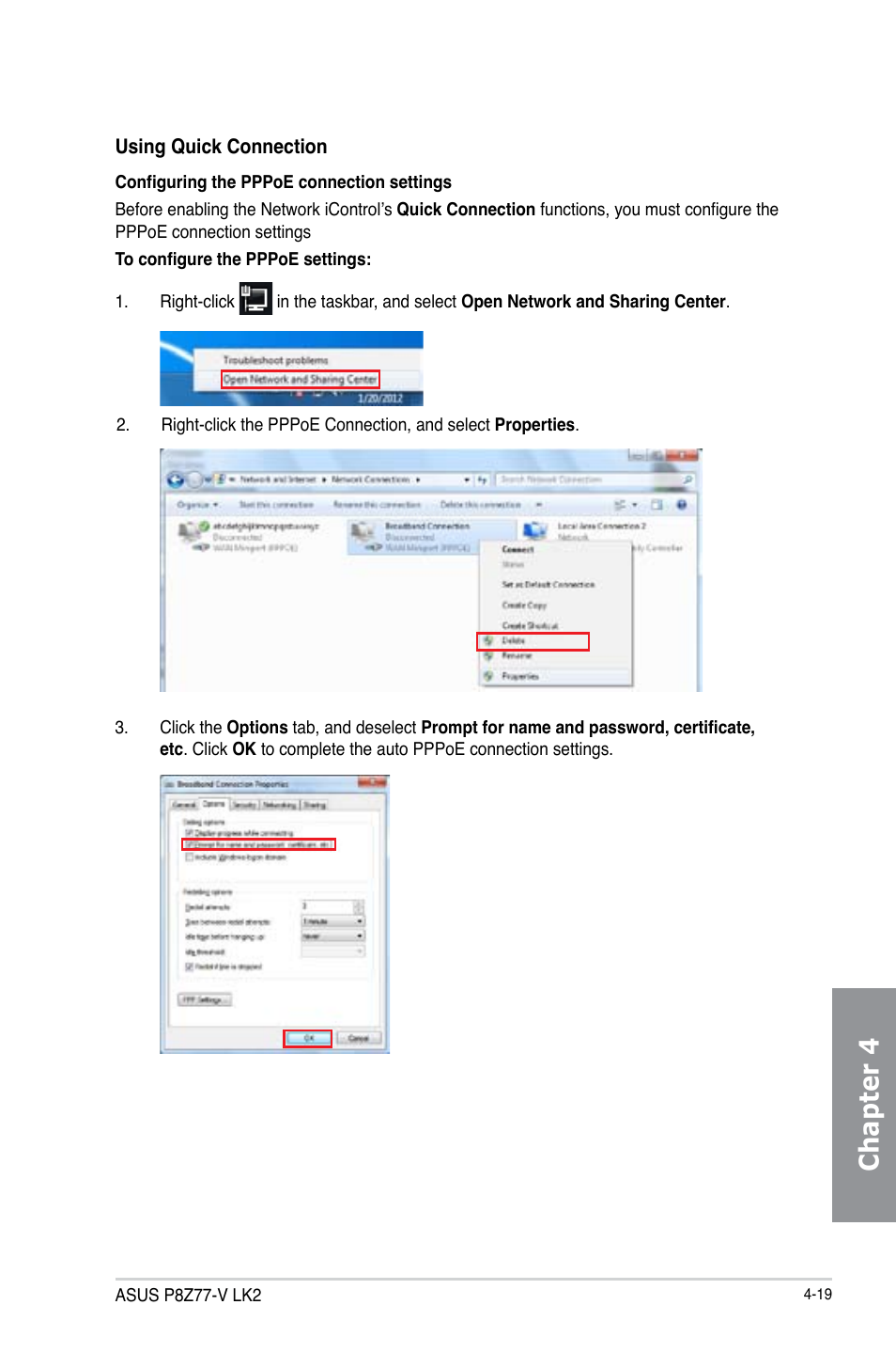 Chapter 4 | Asus P8Z77-V LK2 User Manual | Page 117 / 156