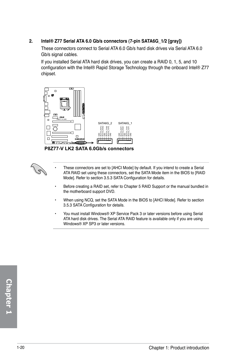 Chapter 1 | Asus P8Z77-V LK2 User Manual | Page 34 / 156