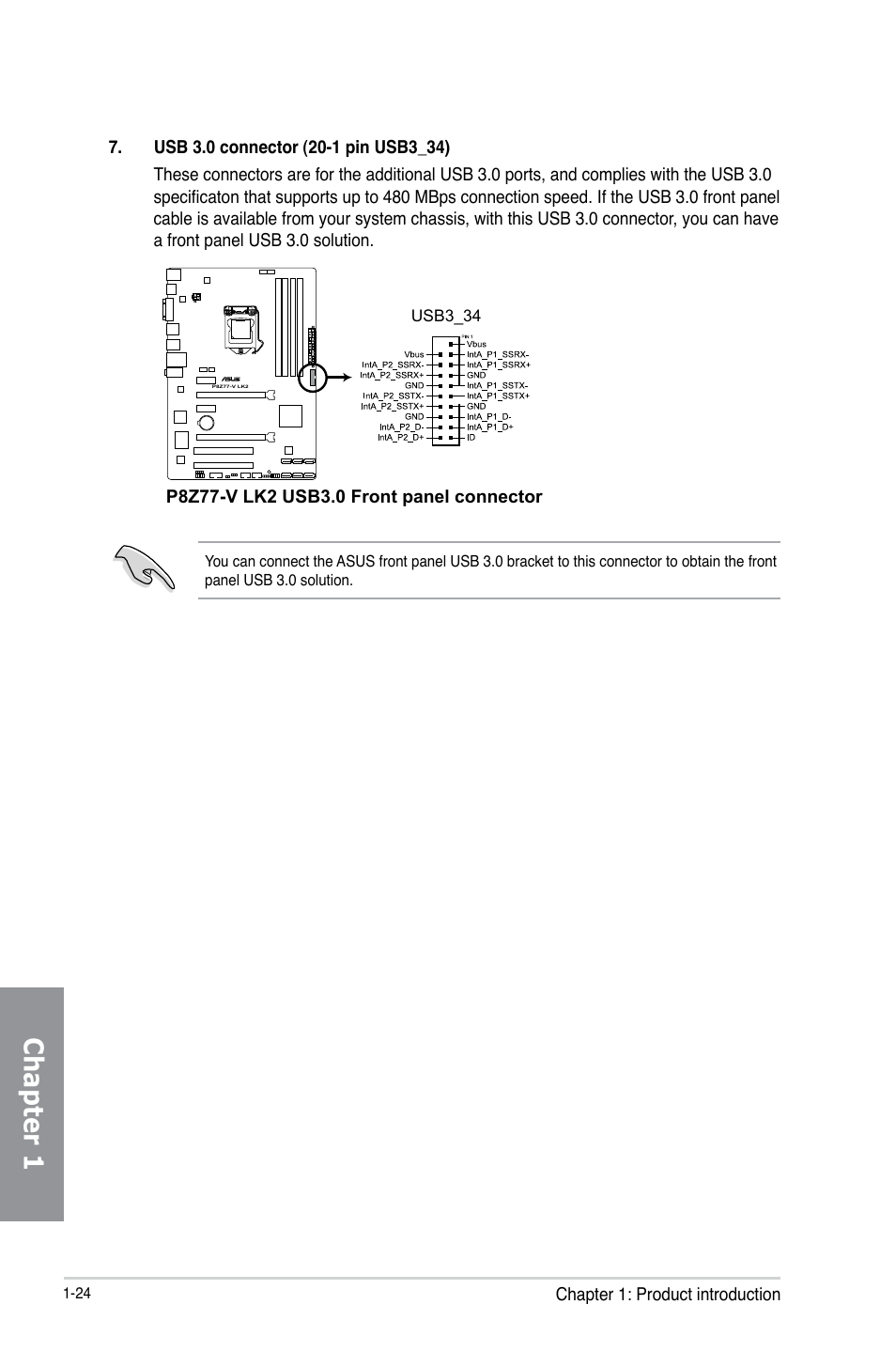 Chapter 1 | Asus P8Z77-V LK2 User Manual | Page 38 / 156