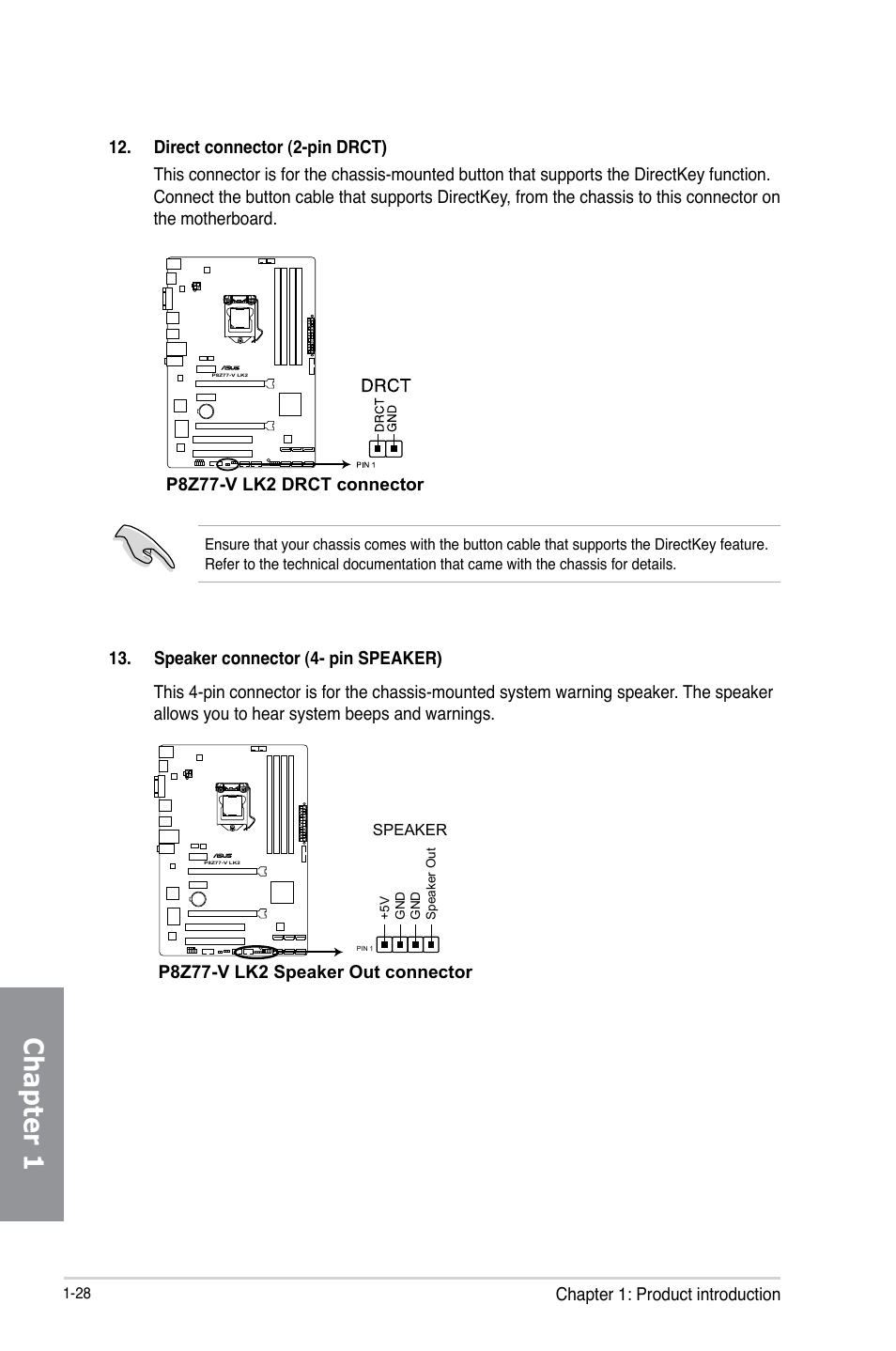 Chapter 1 | Asus P8Z77-V LK2 User Manual | Page 42 / 156