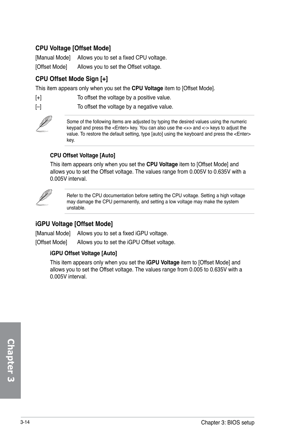 Chapter 3 | Asus P8Z77-V LK2 User Manual | Page 72 / 156