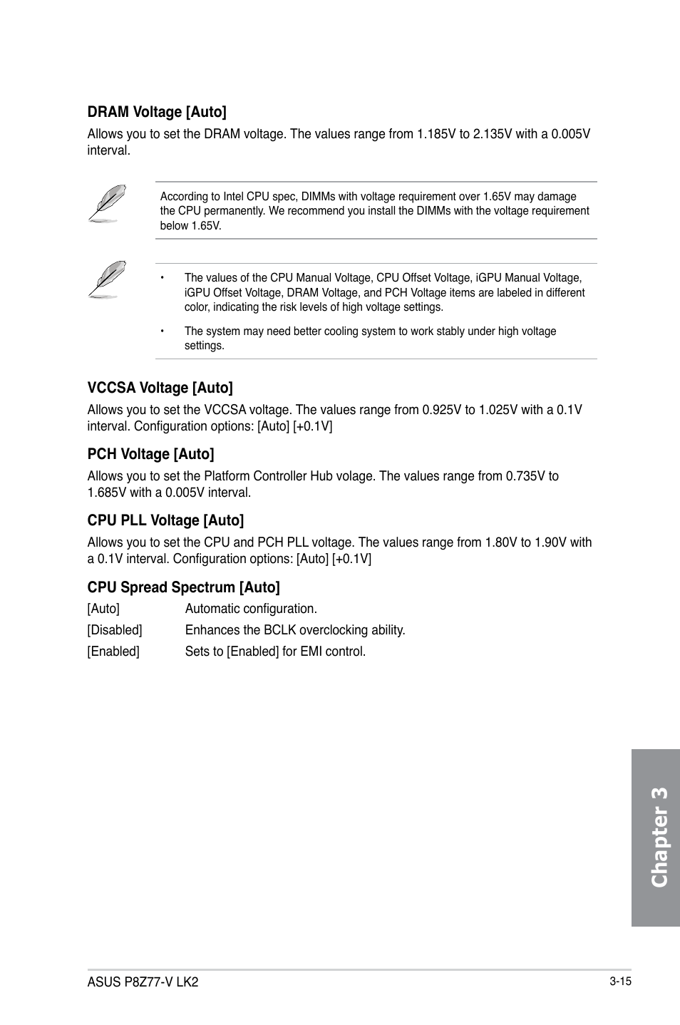 Chapter 3 | Asus P8Z77-V LK2 User Manual | Page 73 / 156