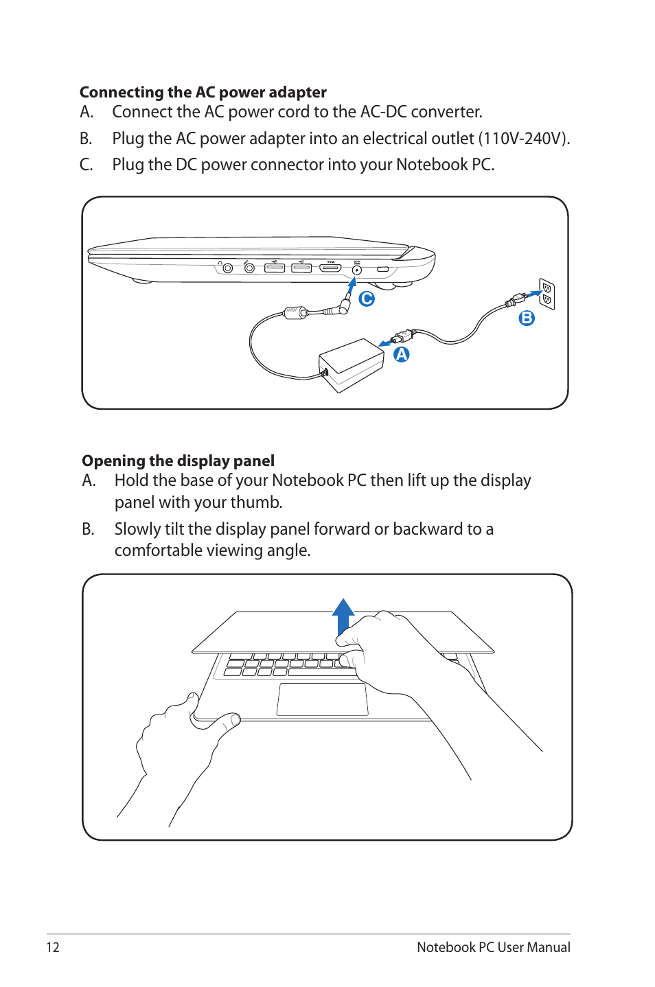 Asus X32VM User Manual | Page 12 / 110