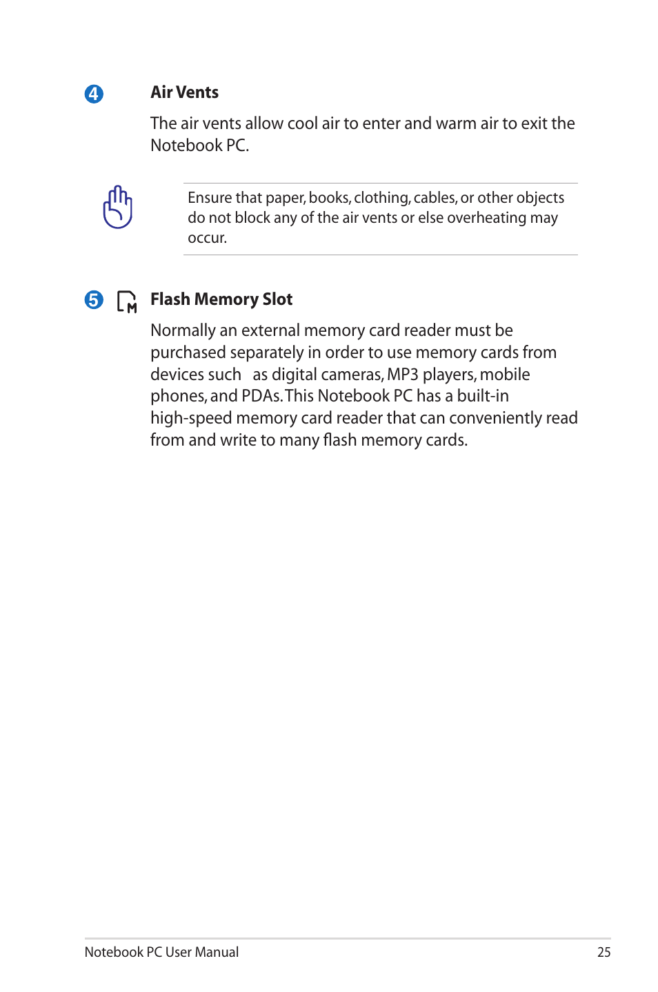 Asus X32VM User Manual | Page 25 / 110