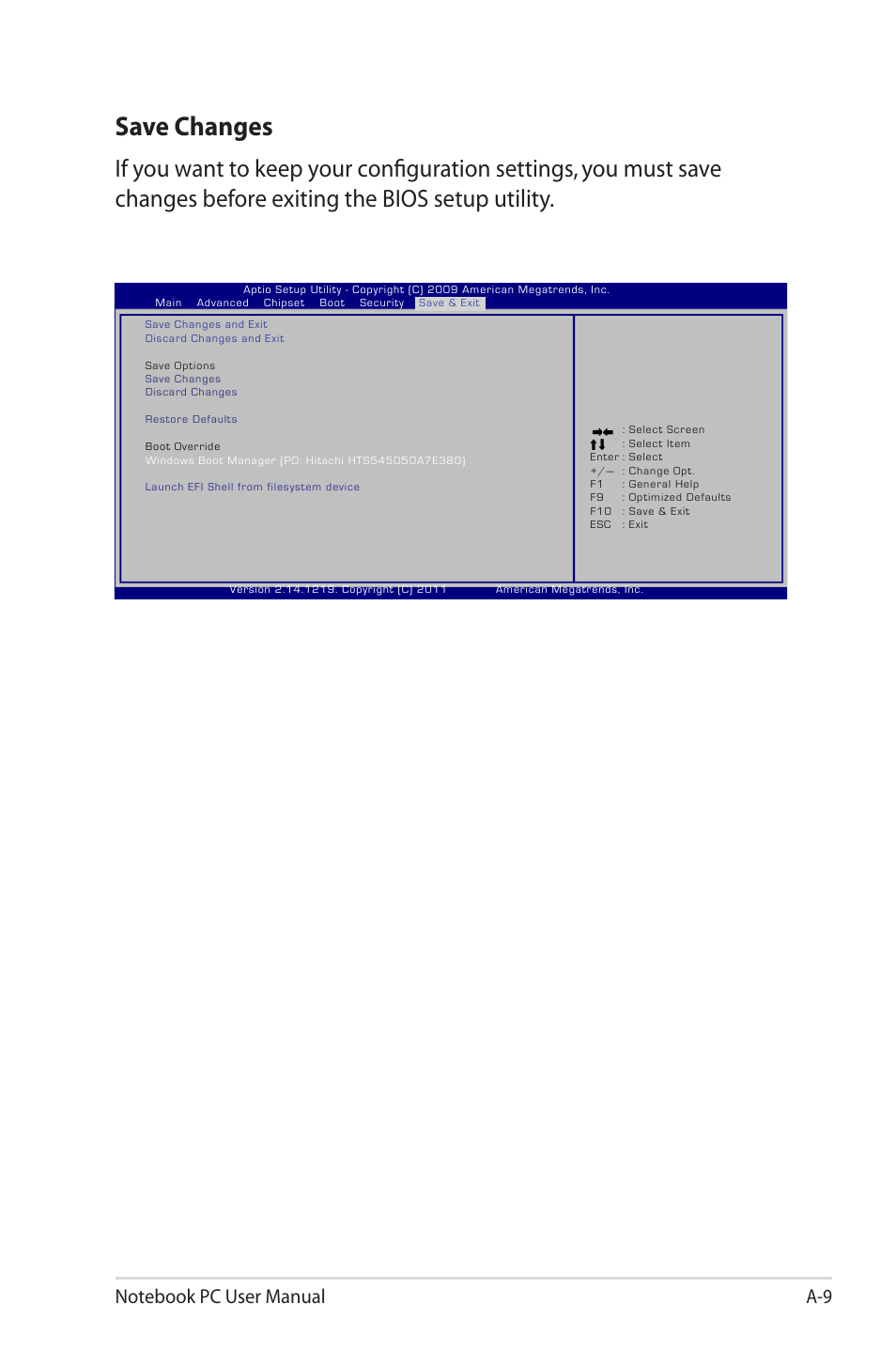 Save changes | Asus X32VM User Manual | Page 81 / 110